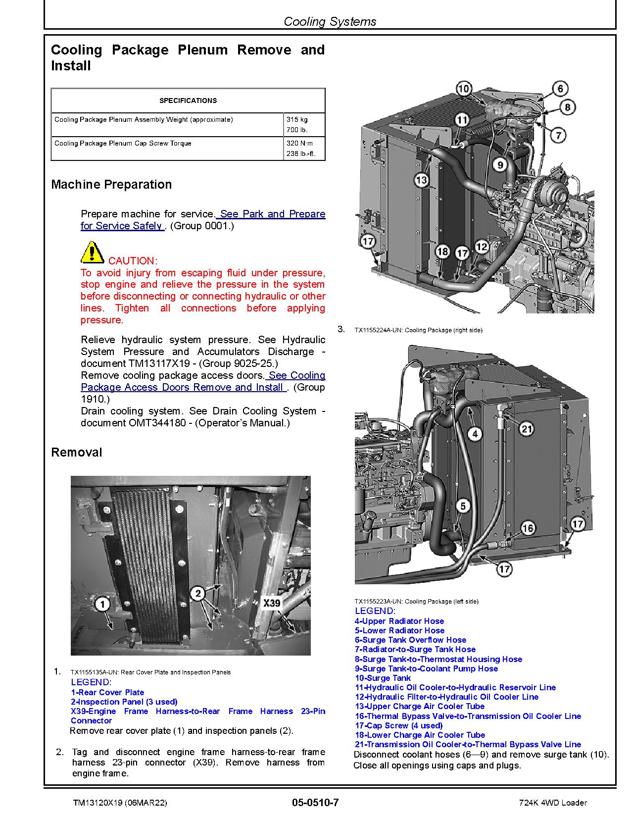 John Deere 724K 4WD Loaders Repair Manual TM13120X19 (3)