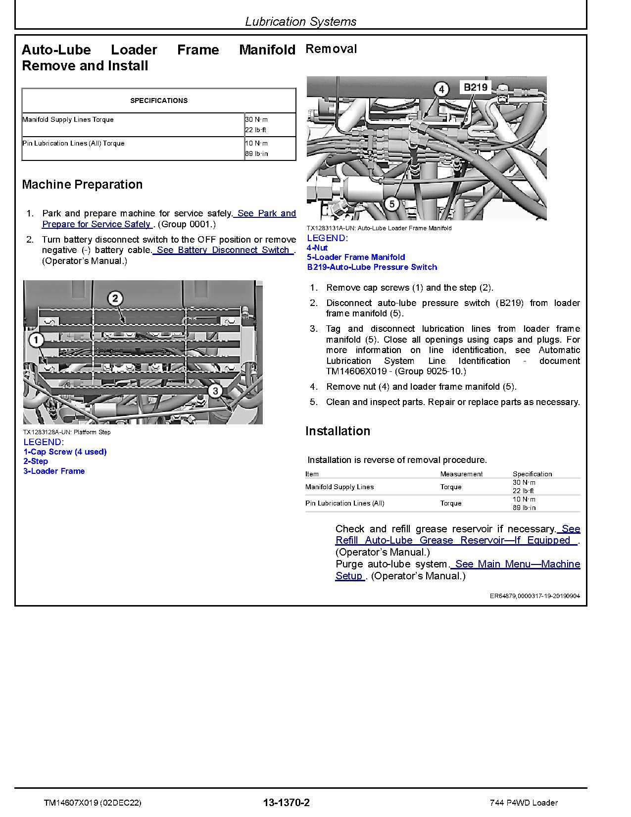 John Deere 744 P Tier 4WD Wheel Loaders Repair Manual TM14607X019 (4)