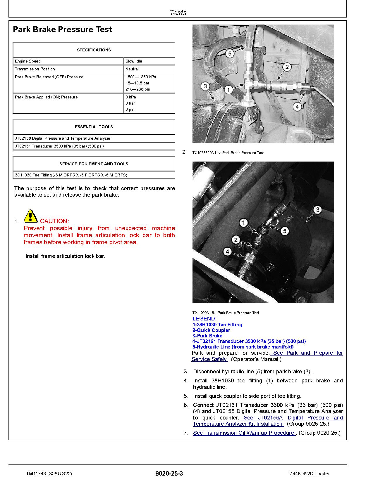 John Deere 744K 4WD Loaders Operation Test Manual TM11743 (3)