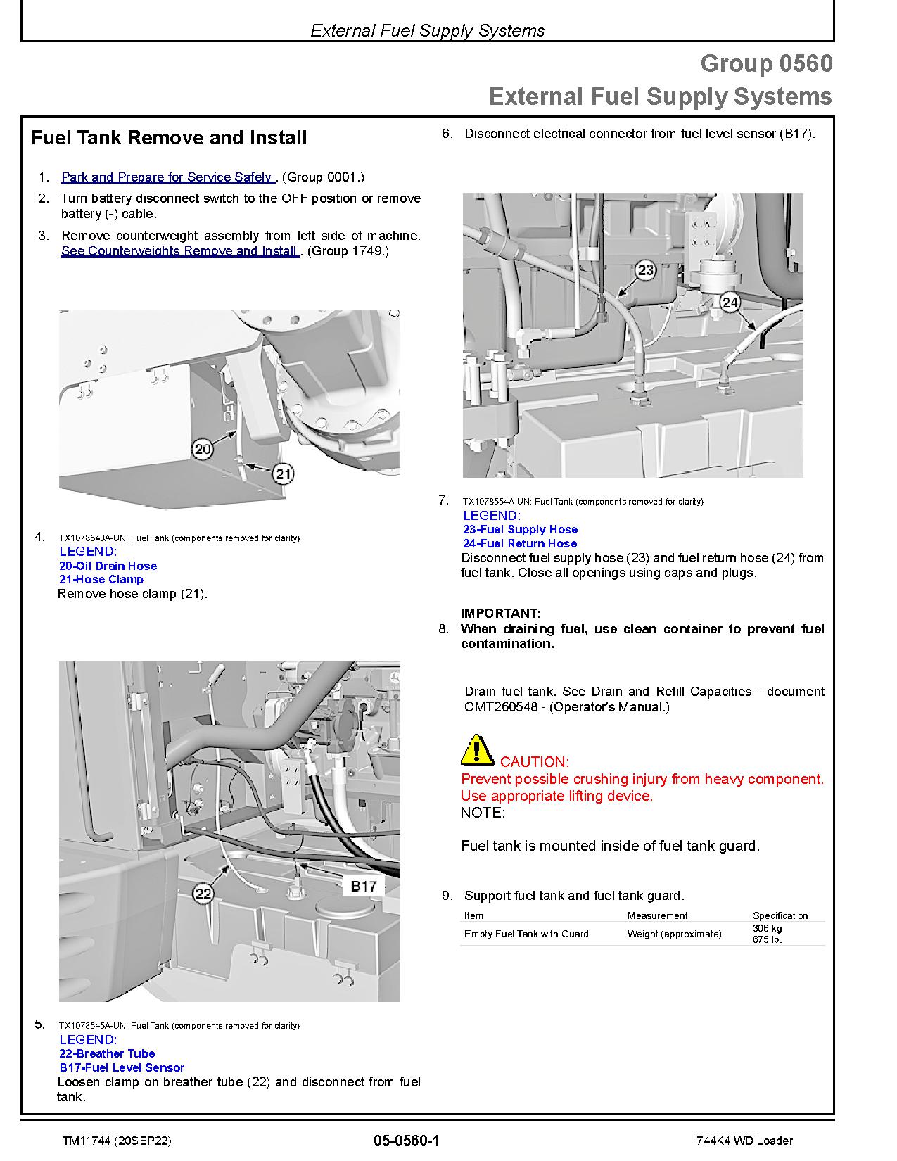 John Deere 744K 4WD Loaders Repair Manual TM11744 (4)