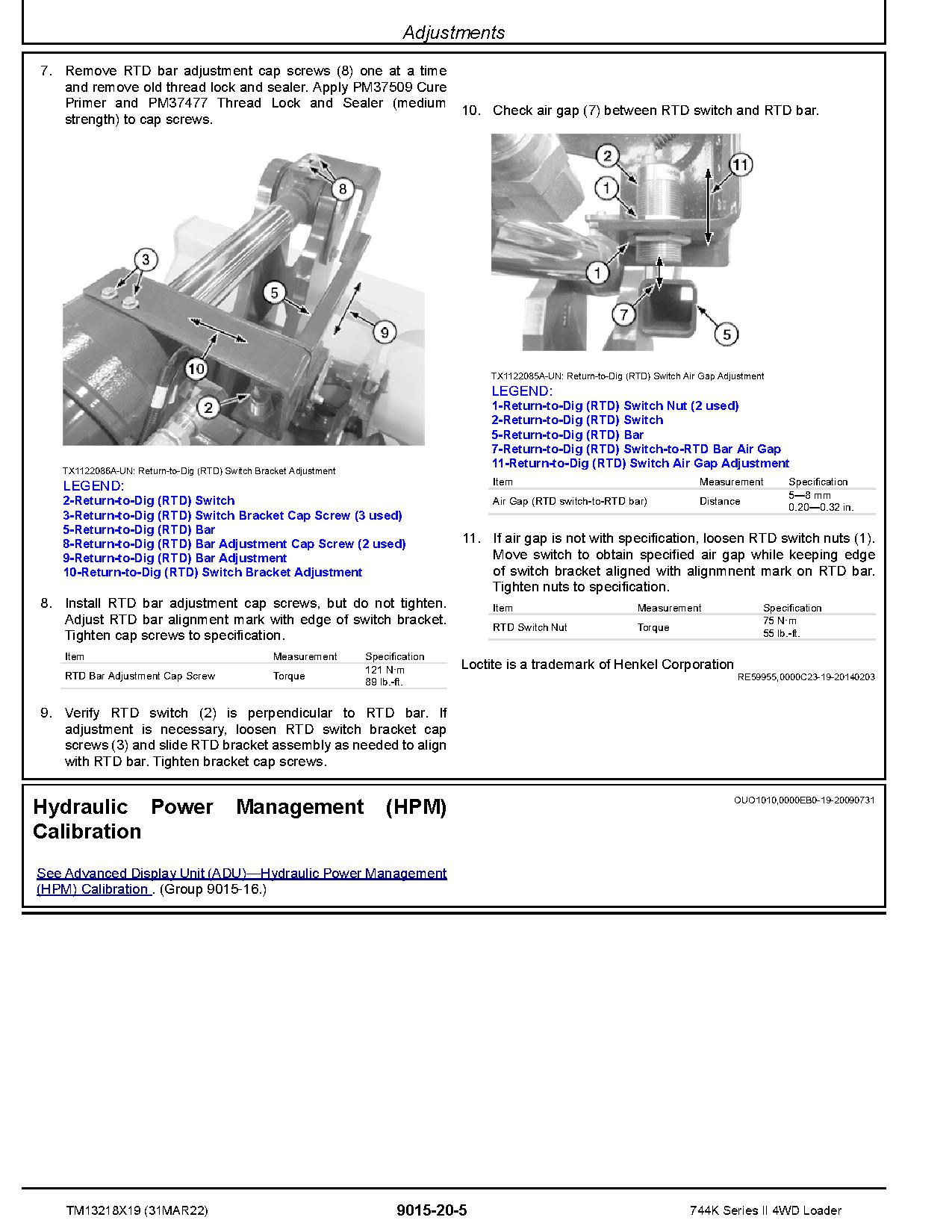 John Deere 744K II Loaders Operation Test Manual TM13218X19 (3)