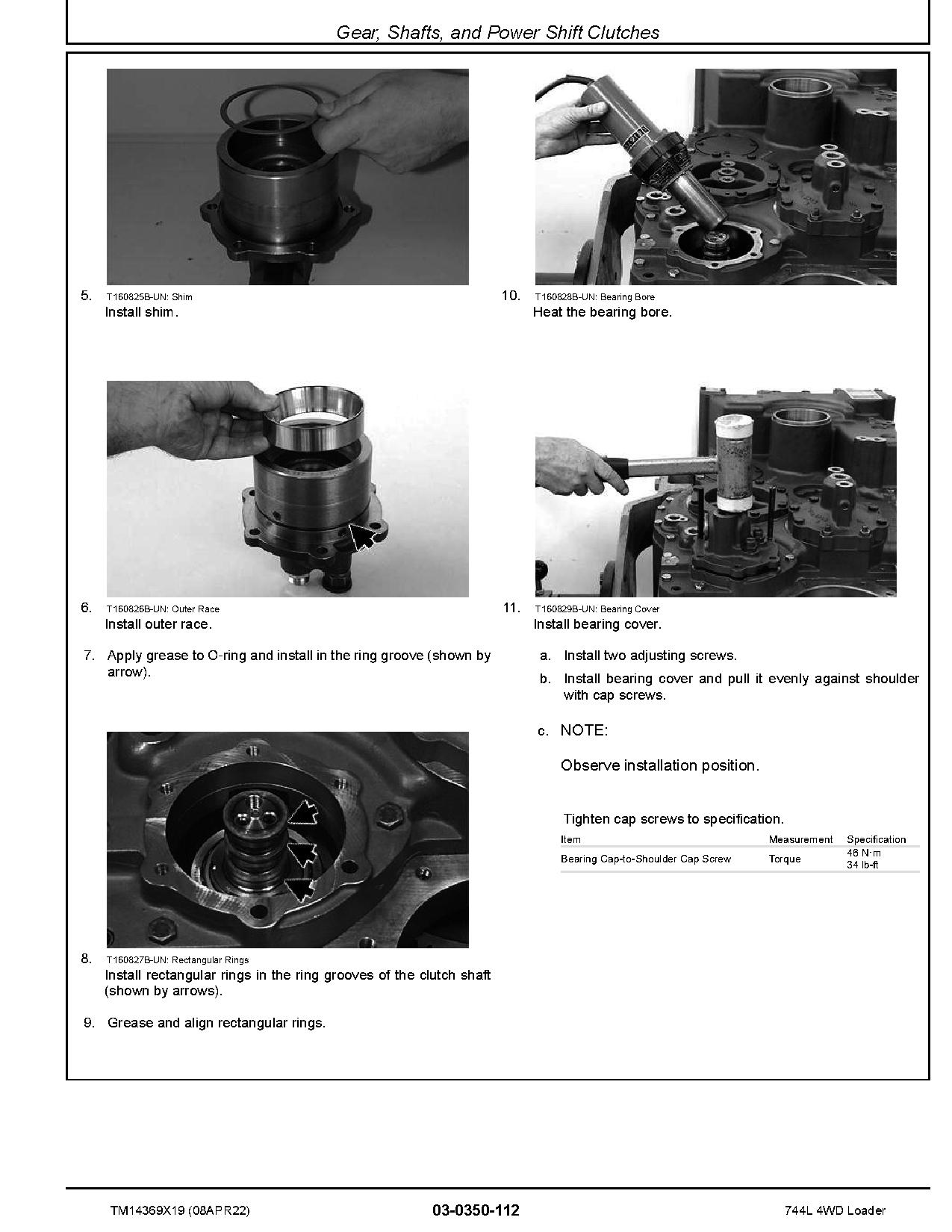 John Deere 744L 4WD Wheel Loaders Repair Manual TM14369X19 (2)