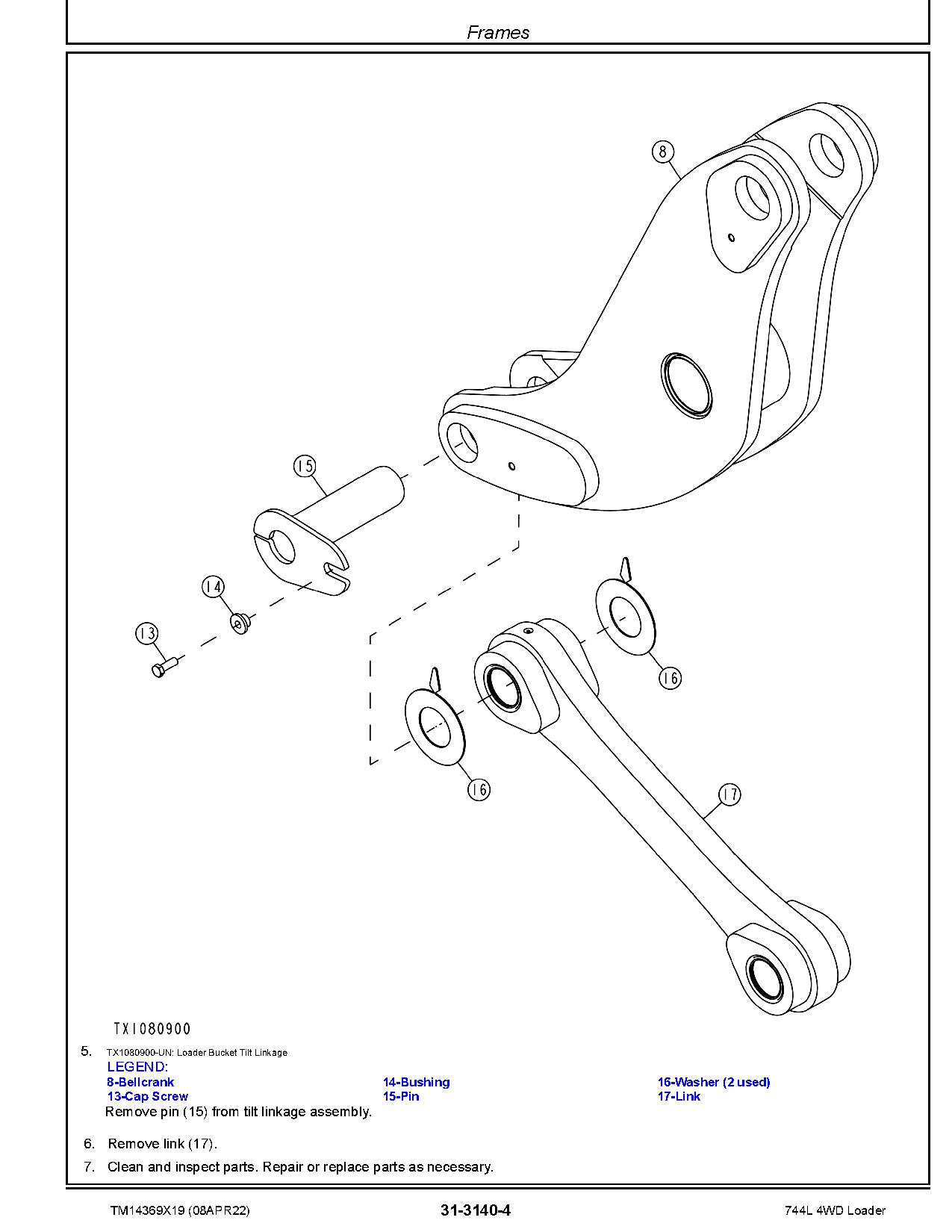 John Deere 744L 4WD Wheel Loaders Repair Manual TM14369X19 (4)