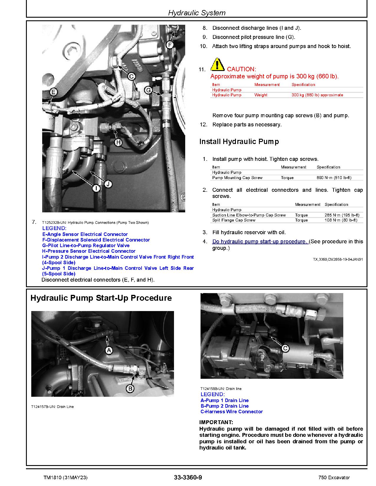 John Deere 750 Crawler Excavators Metric Repair Manual TM1810 (4)