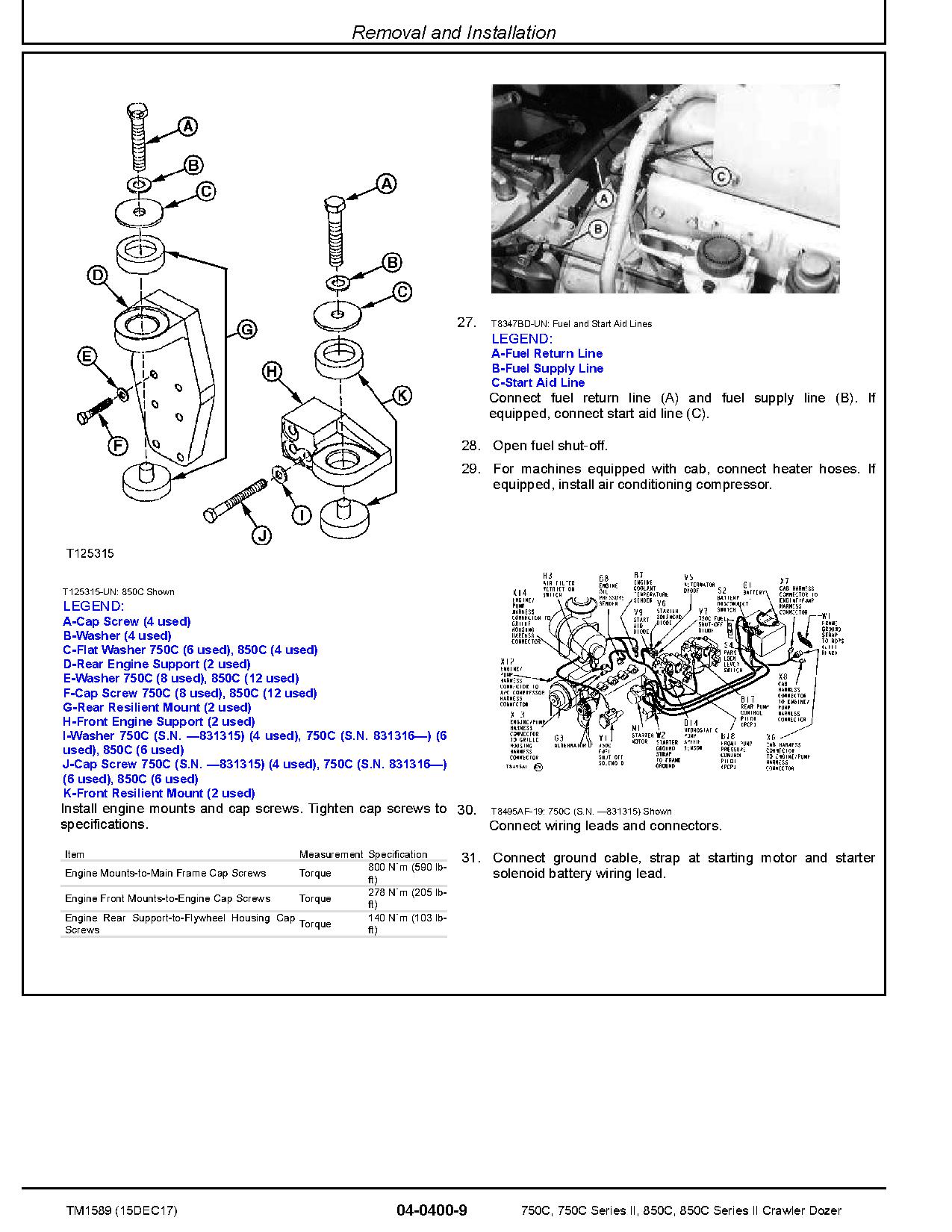 John Deere 750C 850C 750C 850C Crawler Dozers Repair Manual TM1589 (3)