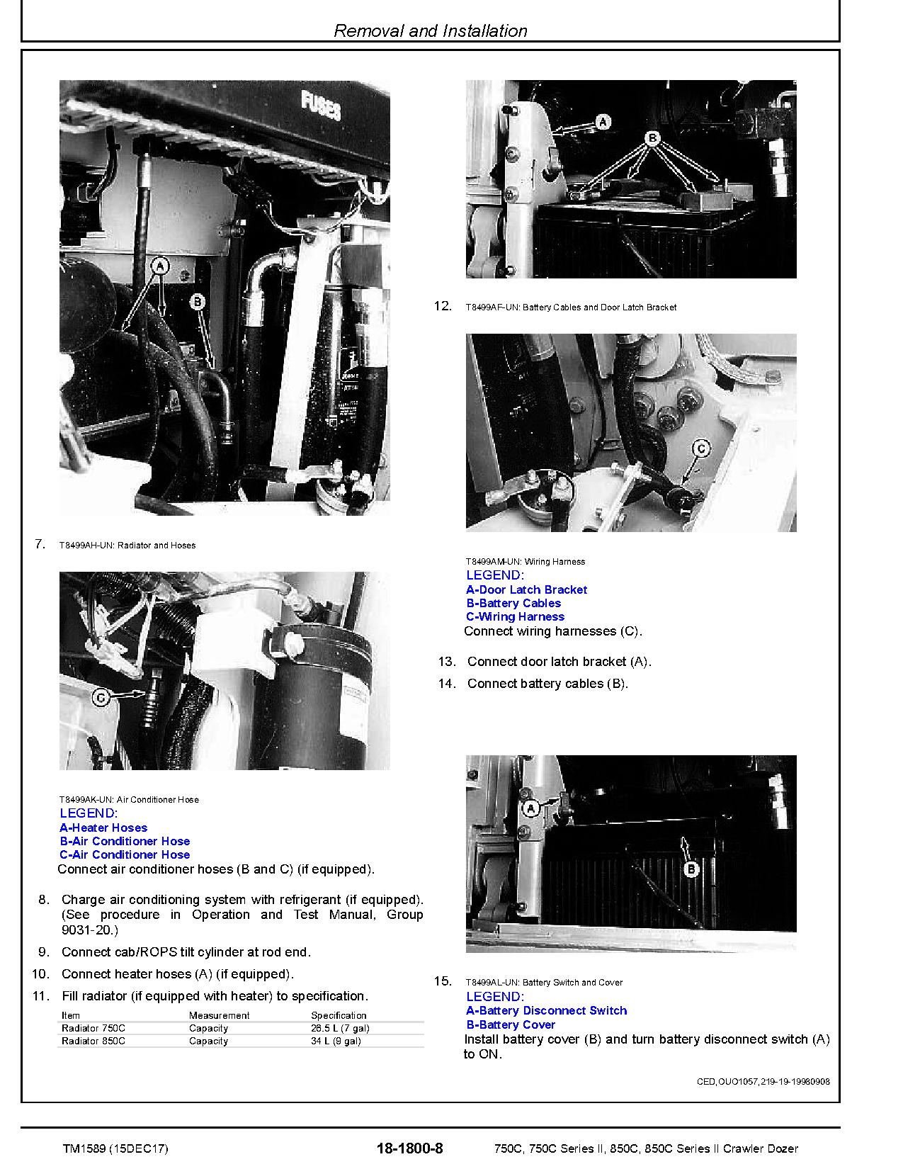 John Deere 750C 850C 750C 850C Crawler Dozers Repair Manual TM1589 (4)