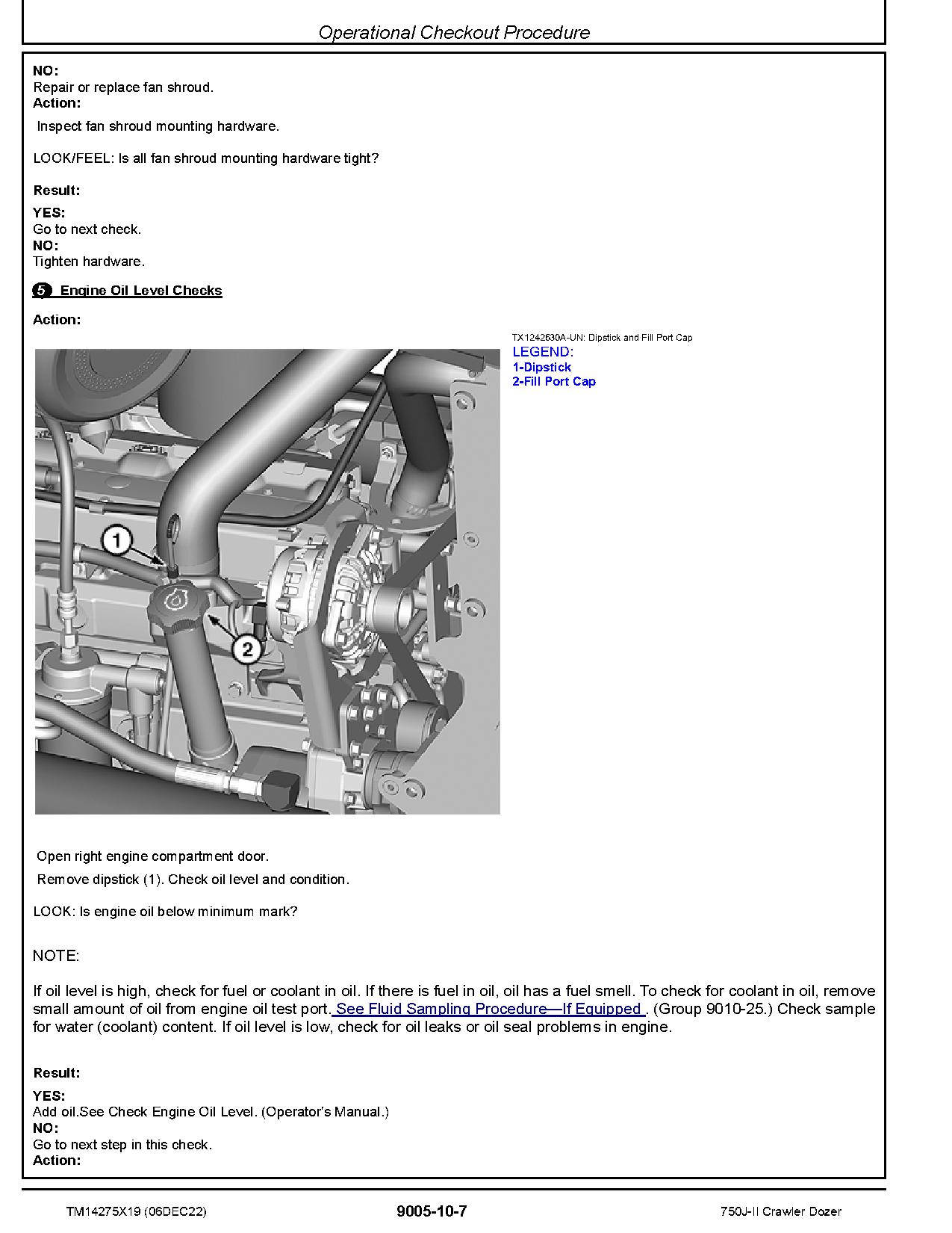 John Deere 750J II Crawler Dozers Operation Test Manual TM14275X19 (2)