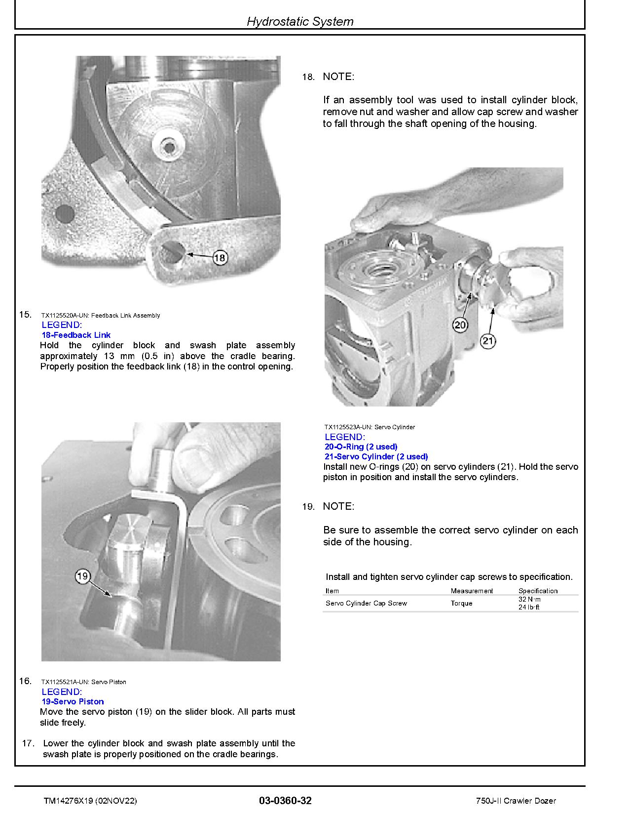 John Deere 750J II Crawler Dozers Repair Manual TM14276X19 (2)