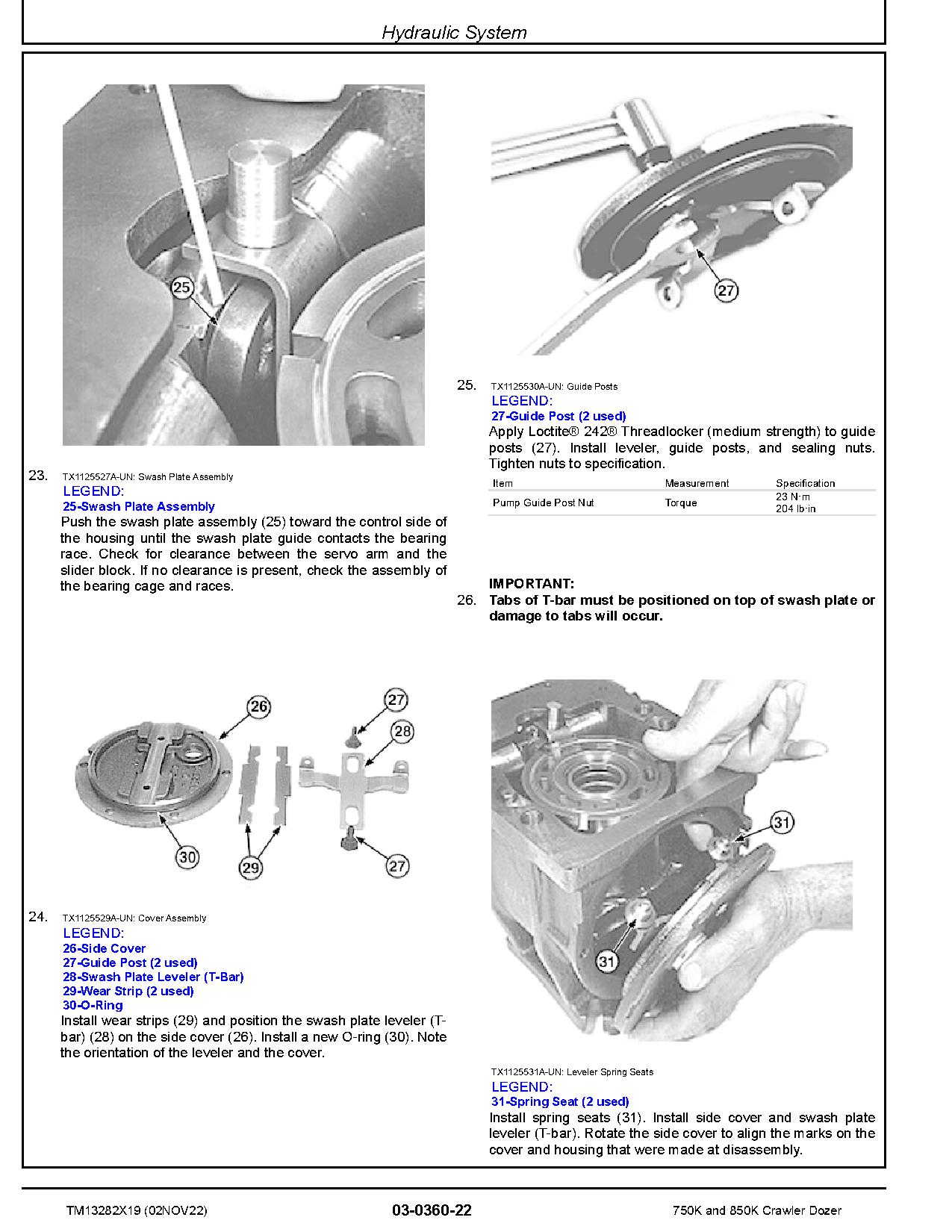 John Deere 750K 850K Crawler Dozers Repair Manual TM13282X19 (2)