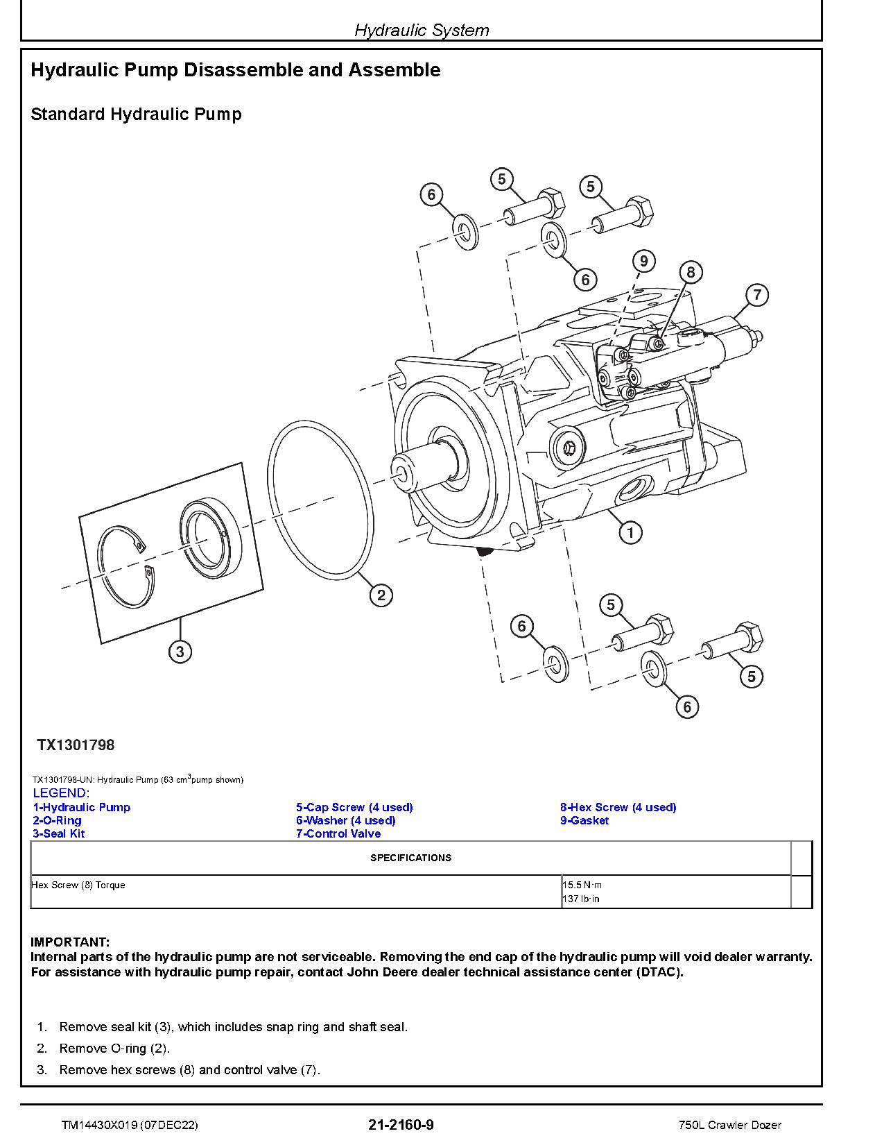 John Deere 750L Crawler Dozers Repair Manual TM14430X019 (4)