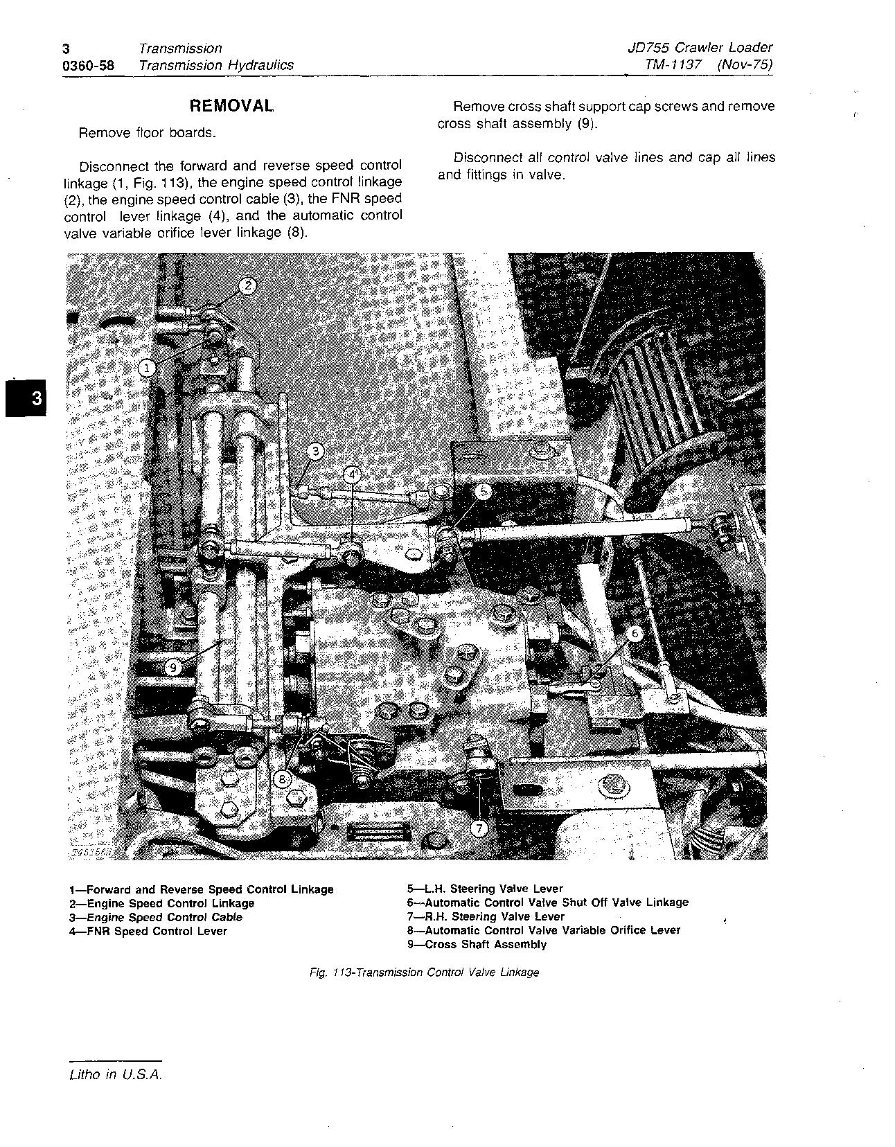 John Deere 755 JD755 Crawler Loaders Technical Manual TM1137 (2)