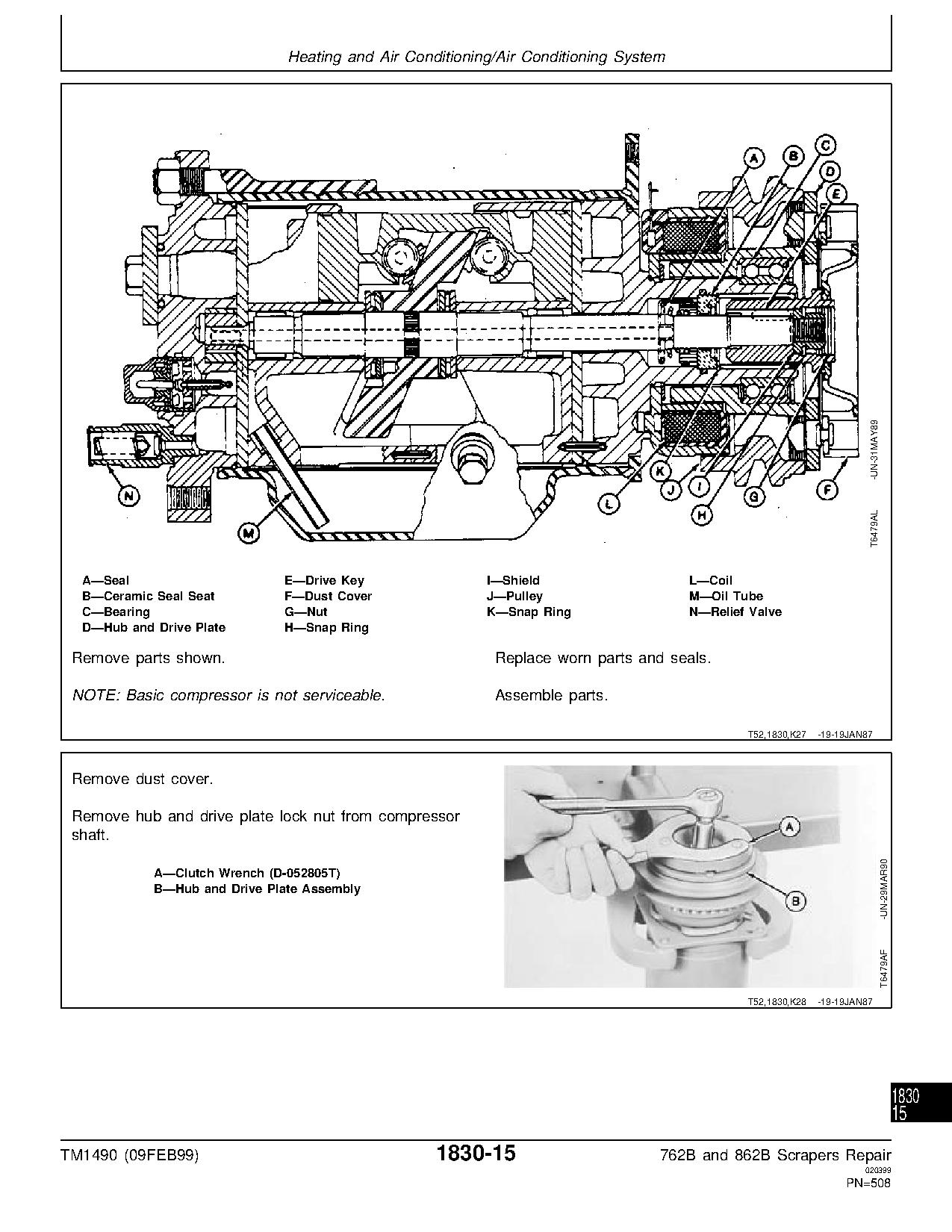 John Deere 762B 862B Scrapers Repair Manual TM1490 (4)
