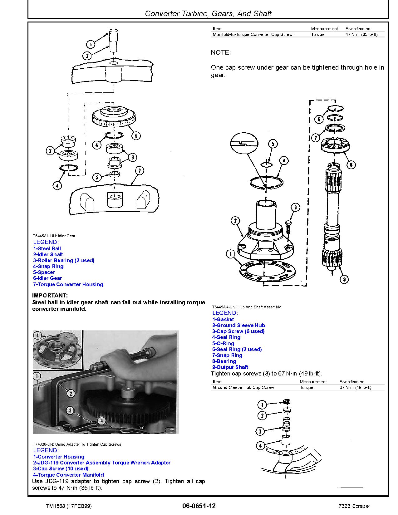 John Deere 762B Scrapers Repair Manual TM1568 (4)