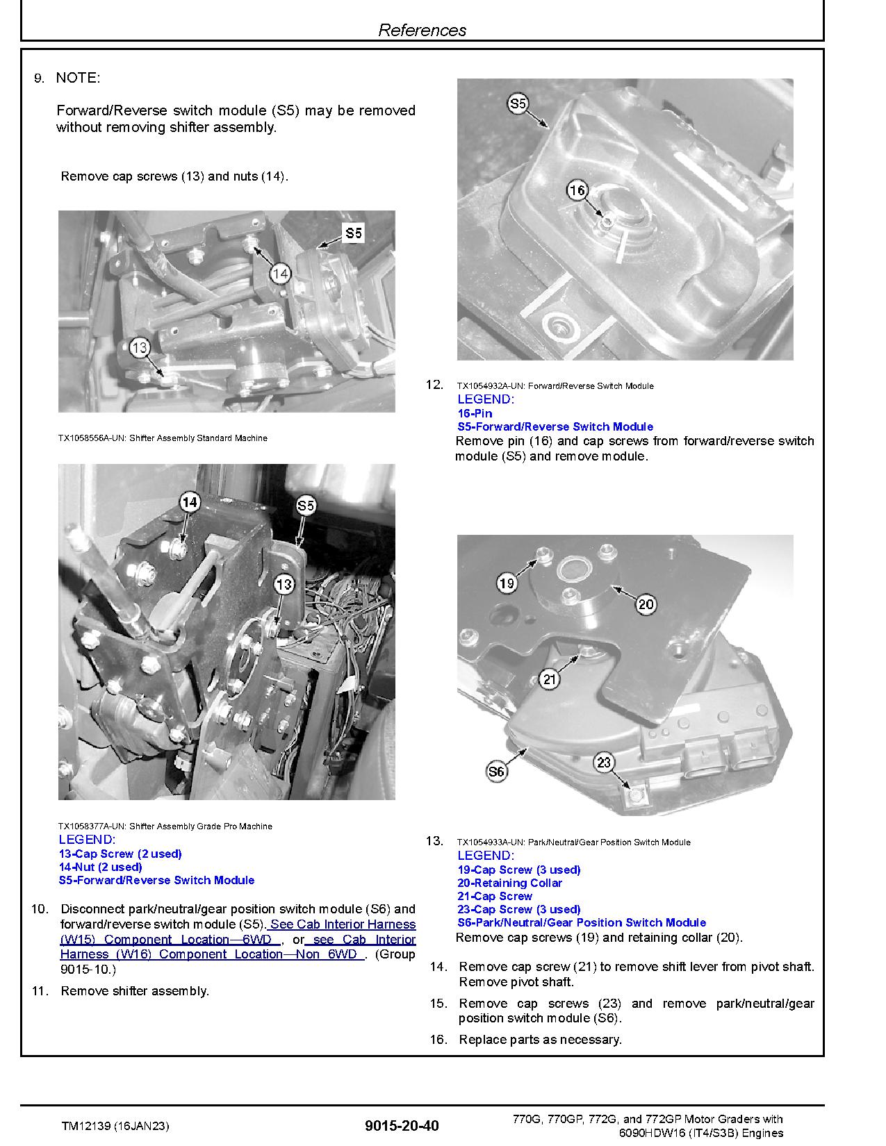 John Deere 770G 770GP 772G 772GP Motor Graders Operation Test Manual TM12139 (3)