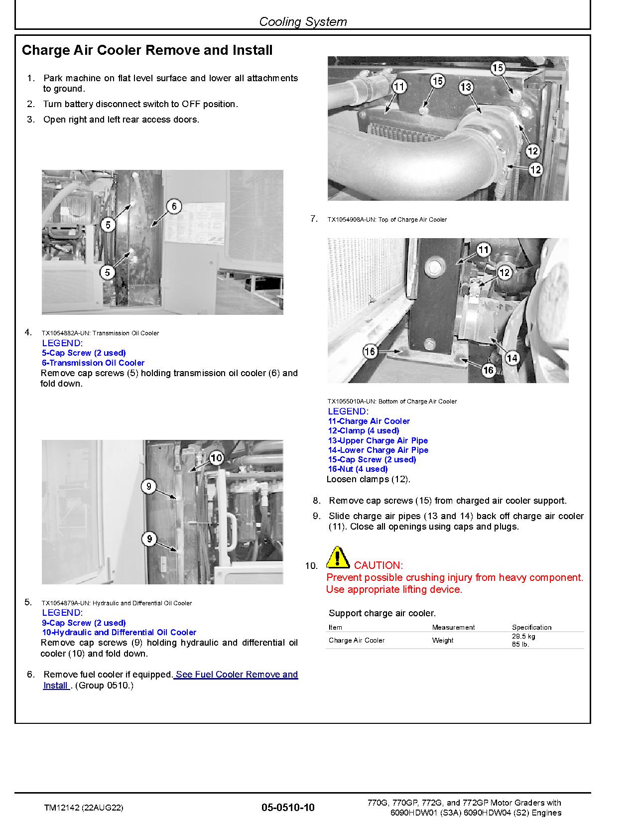 John Deere 770G 770GP 772G 772GP Motor Graders Repair Manual TM12142 (2)
