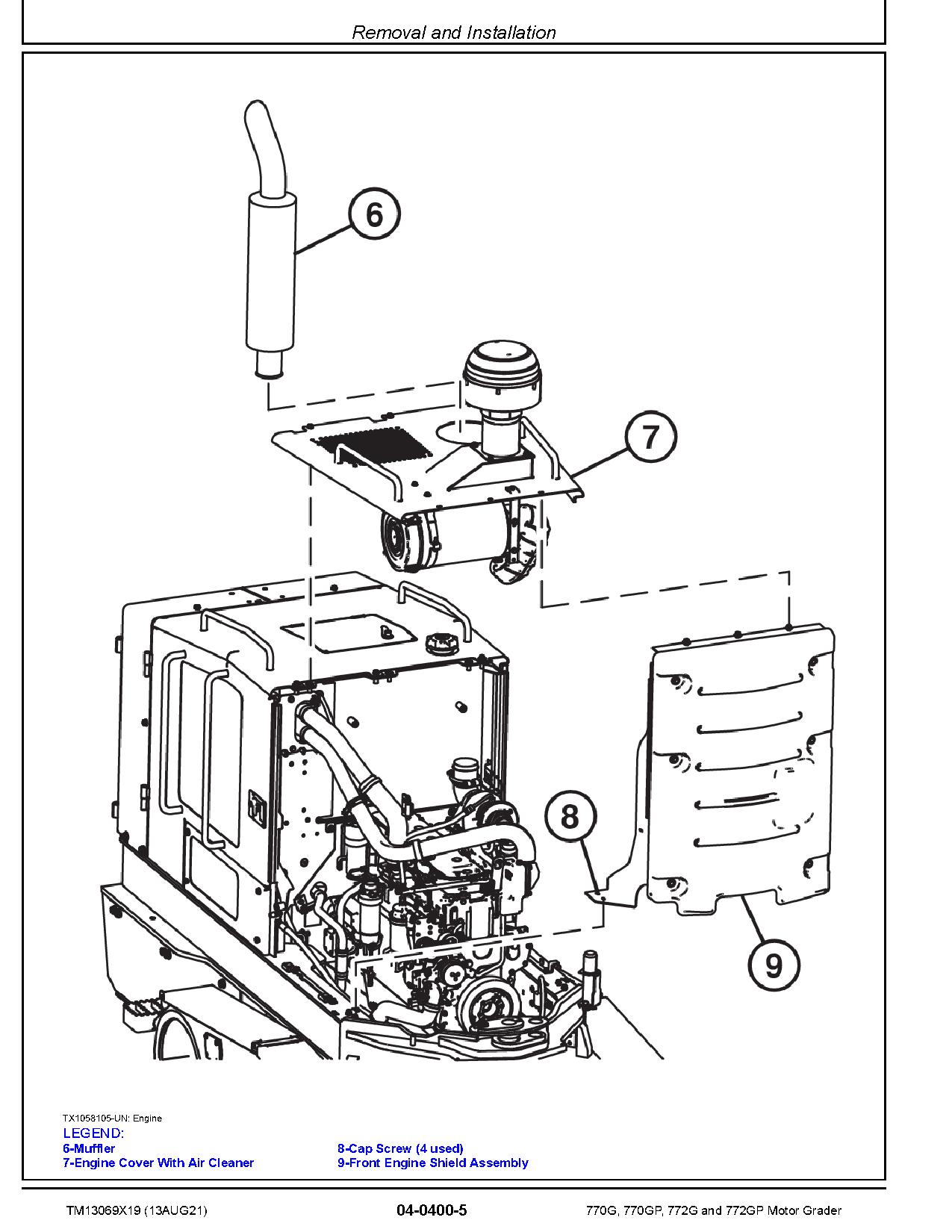 John Deere 770G 770GP 772G 772GP Motor Graders Repair Manual TM13069X19 (3)