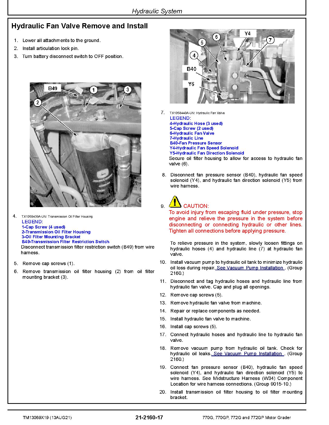 John Deere 770G 770GP 772G 772GP Motor Graders Repair Manual TM13069X19 (4)