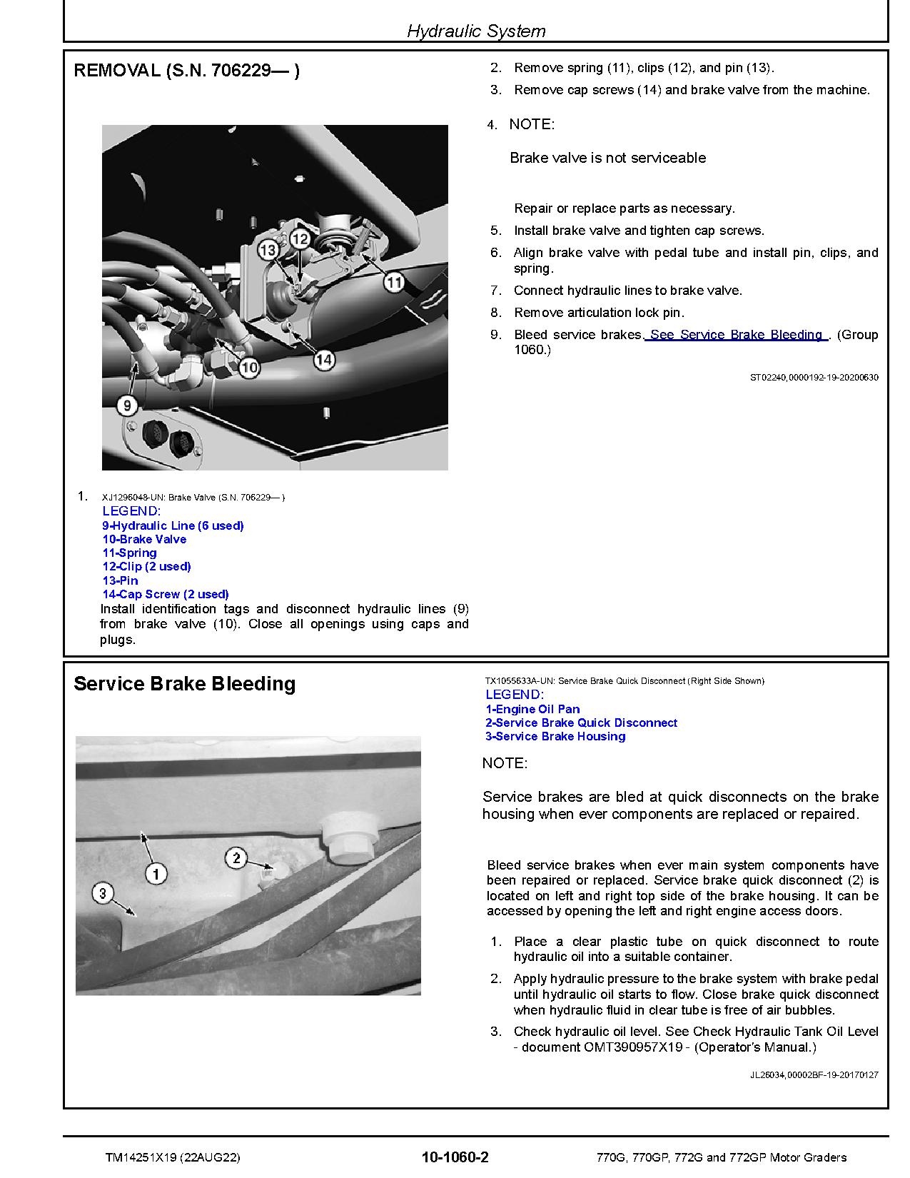 John Deere 770G 770GP 772G 772GP Motor Graders Repair Manual TM14251X19 (2)