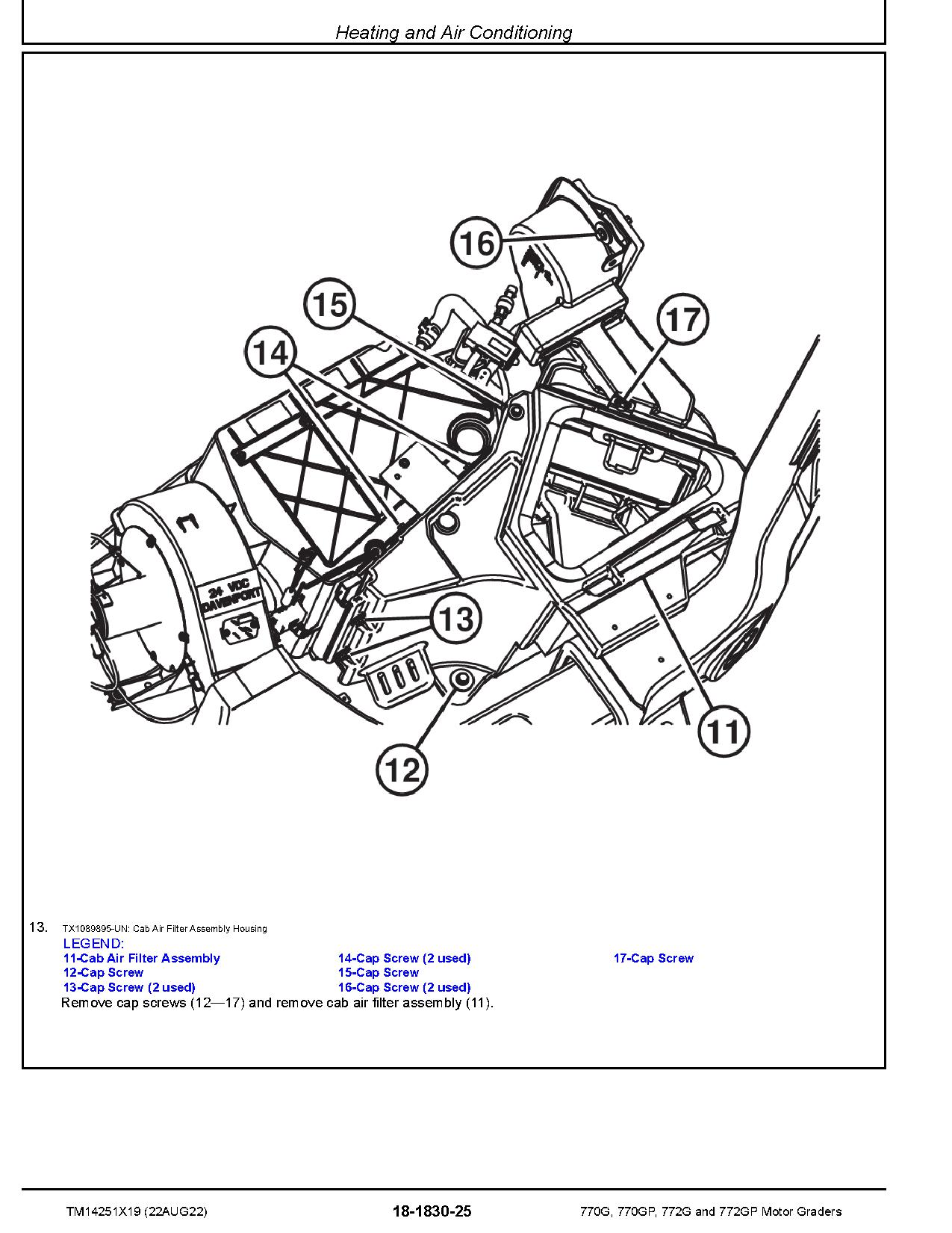 John Deere 770G 770GP 772G 772GP Motor Graders Repair Manual TM14251X19 (3)