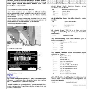 John Deere 770G 772G Motor Graders Operation Test Manual TM14442X019 (2)