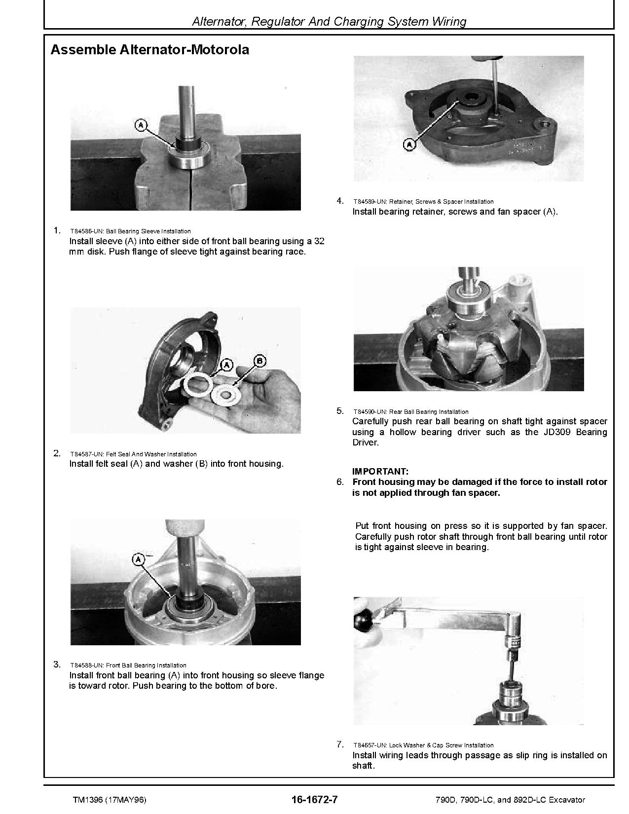 John Deere 790D 790D LC 892D LC Crawler Excavators Repair Manual TM1396 (3)