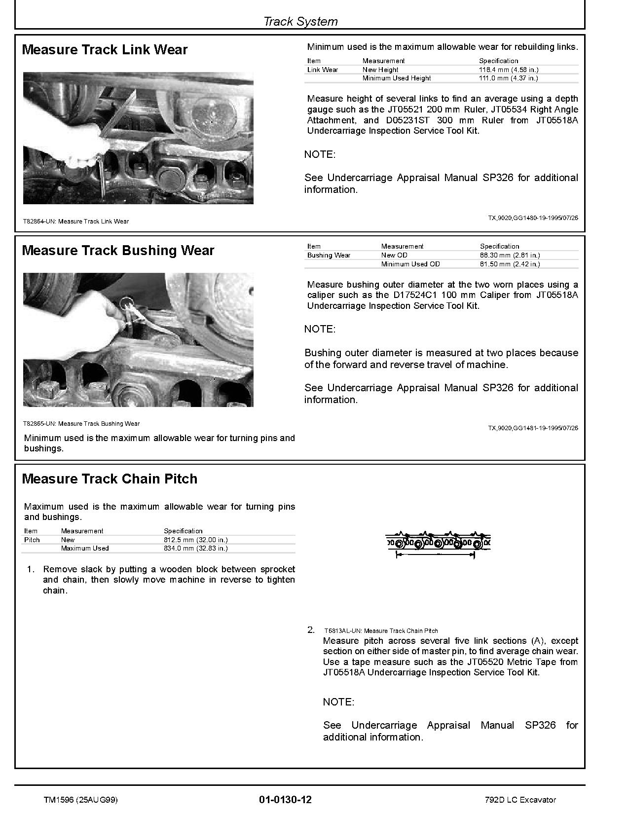 John Deere 792D LC Crawler Excavators Repair Manual TM1596 (2)