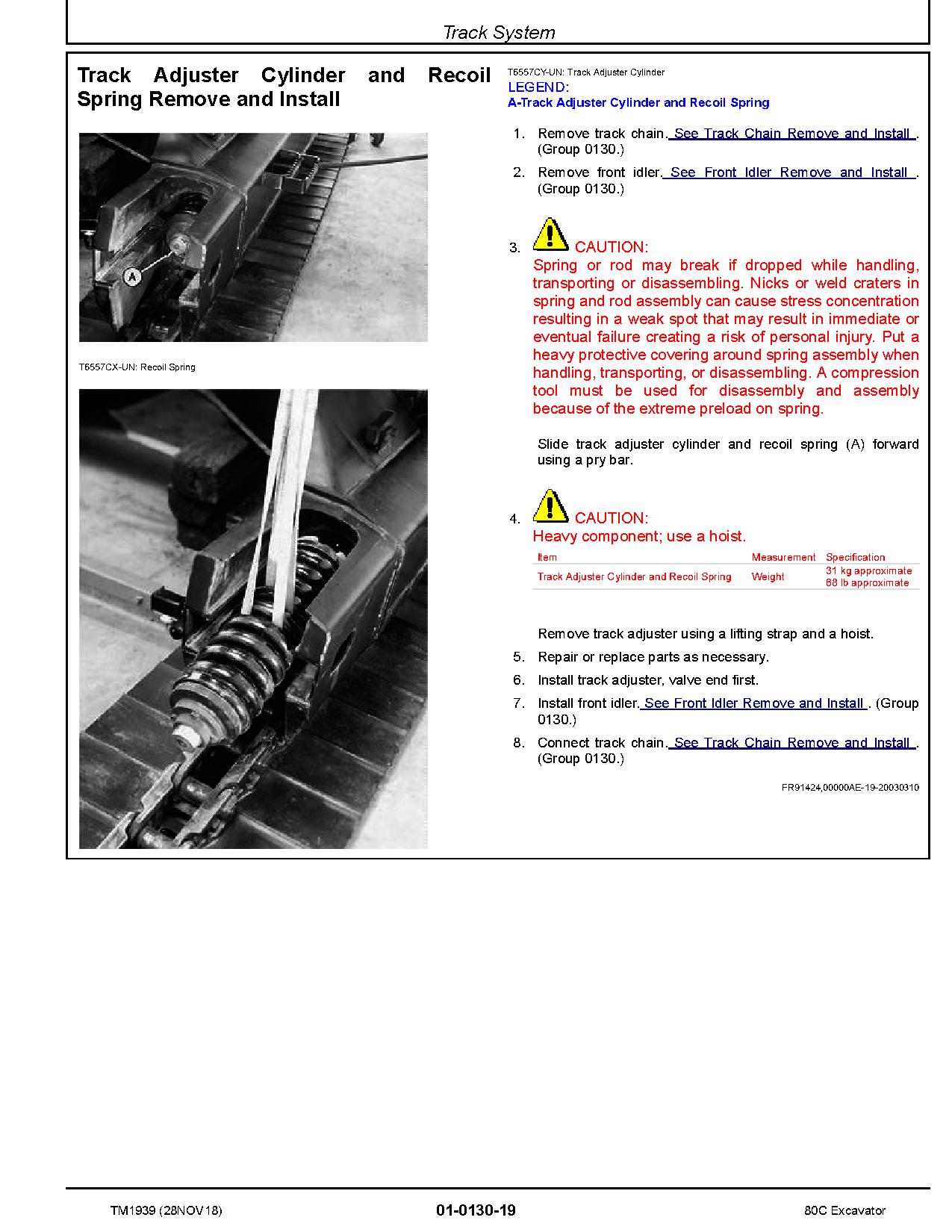 John Deere 80C Crawler Excavators Repair Manual TM1939 (2)