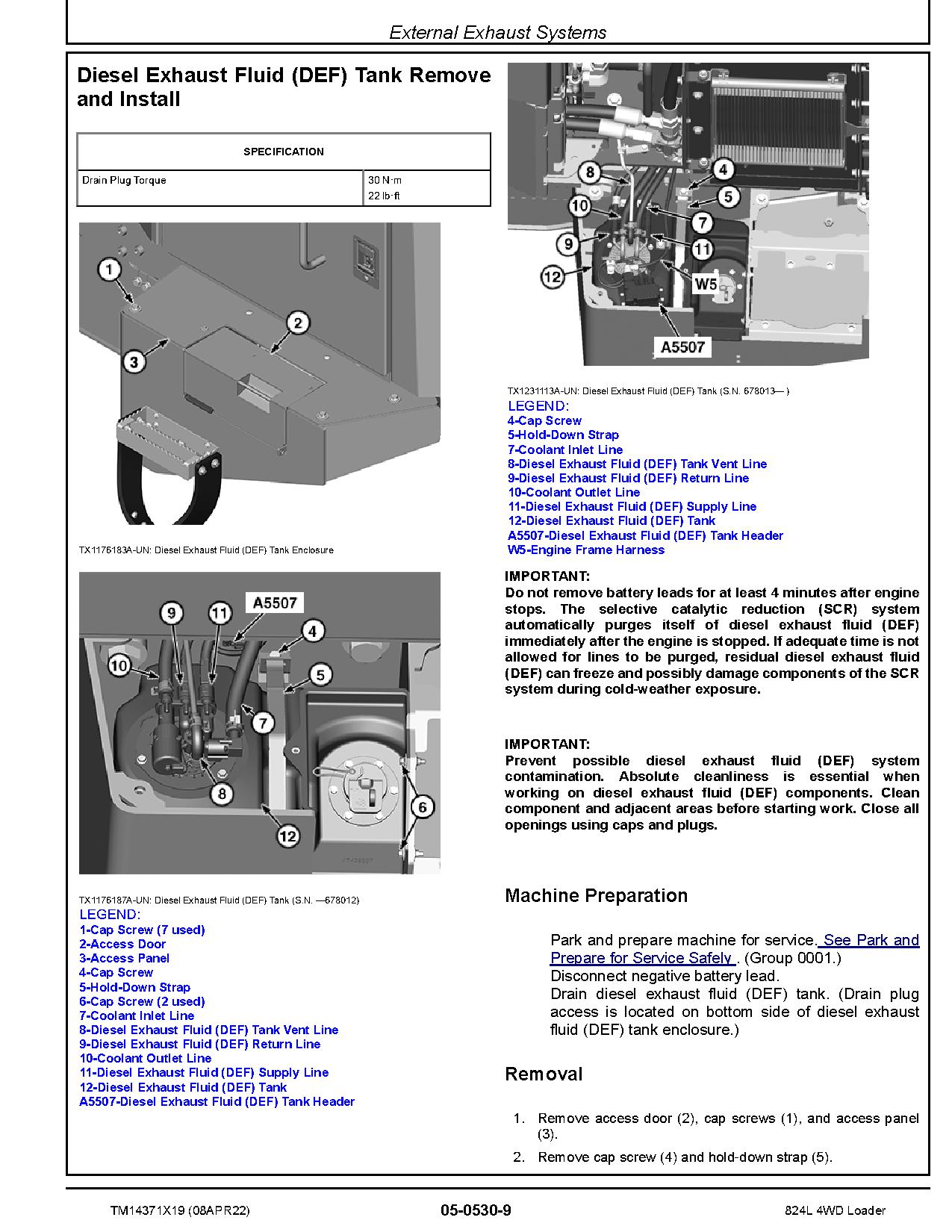 John Deere 824L 4WD Loaders Repair Manual TM14371X19 (3)