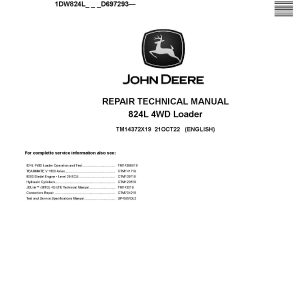 John Deere 824L 4WD Wheel Loaders Repair Manual TM14372X19 (1)