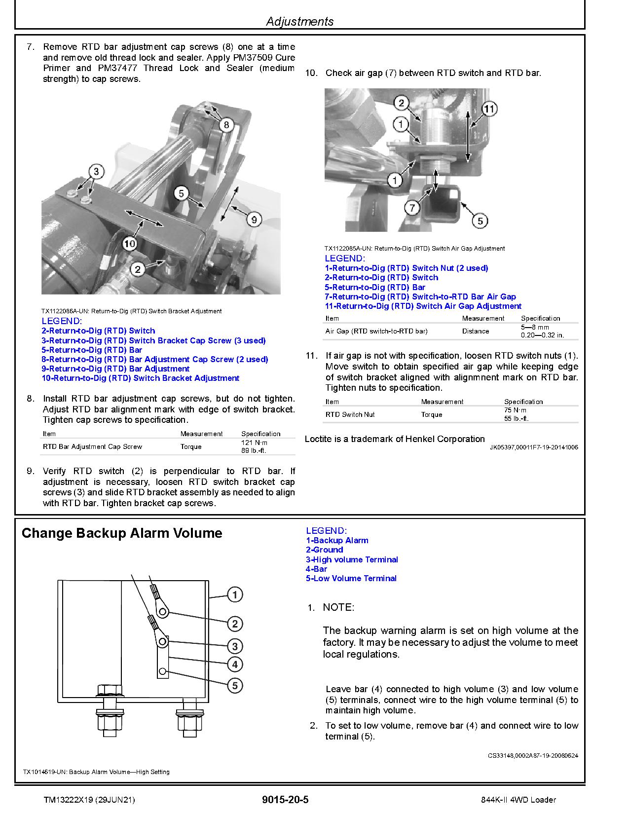 John Deere 844K II 4WD Loaders Operation Test Manual TM13222X19 (3)