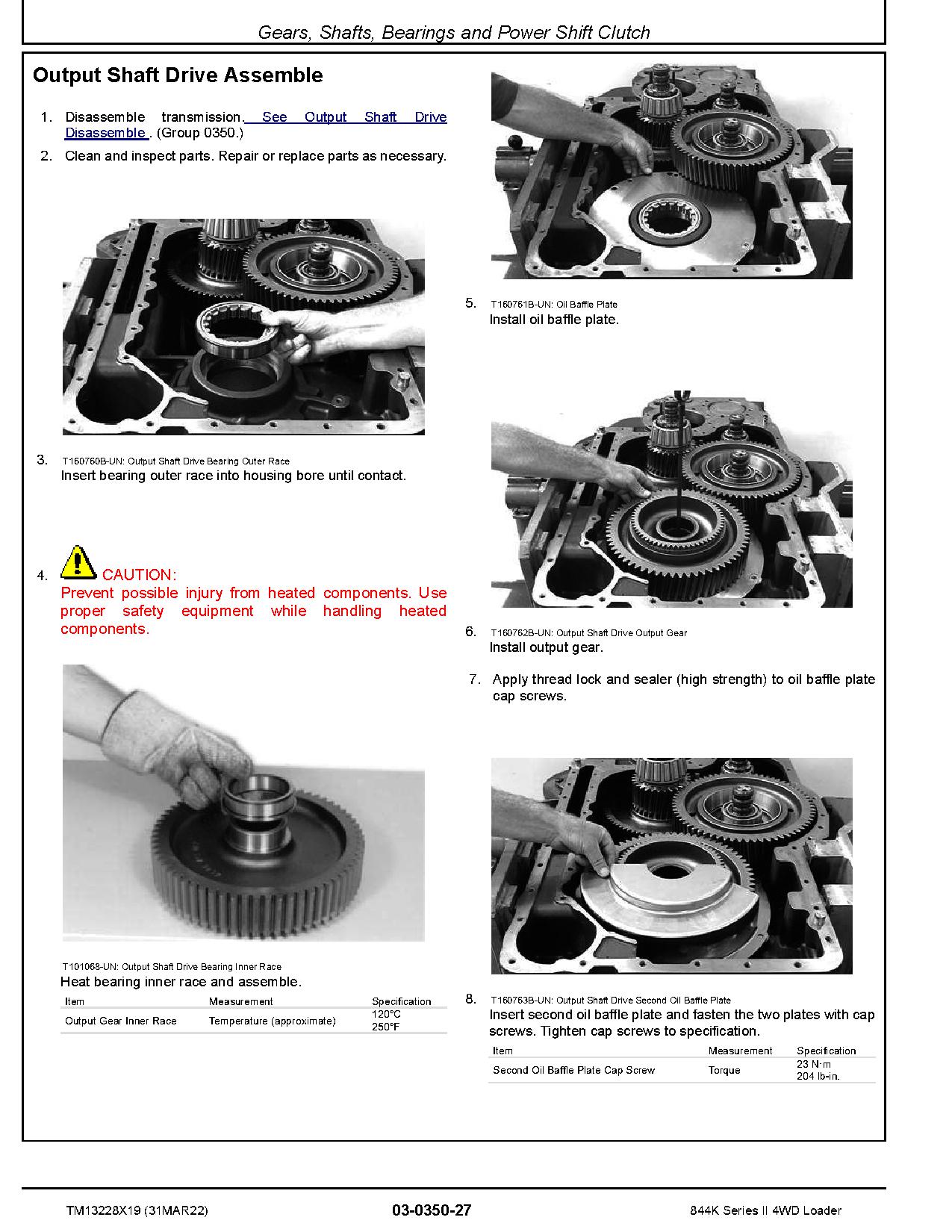 John Deere 844K II 4WD Loaders Repair Manual TM13228X19 (3)