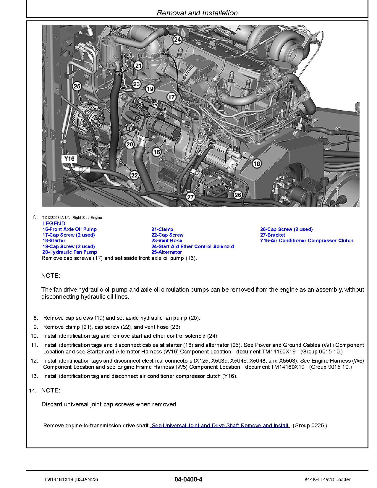 John Deere 844K III 4WD Loaders Repair Manual TM14161X19 (2)