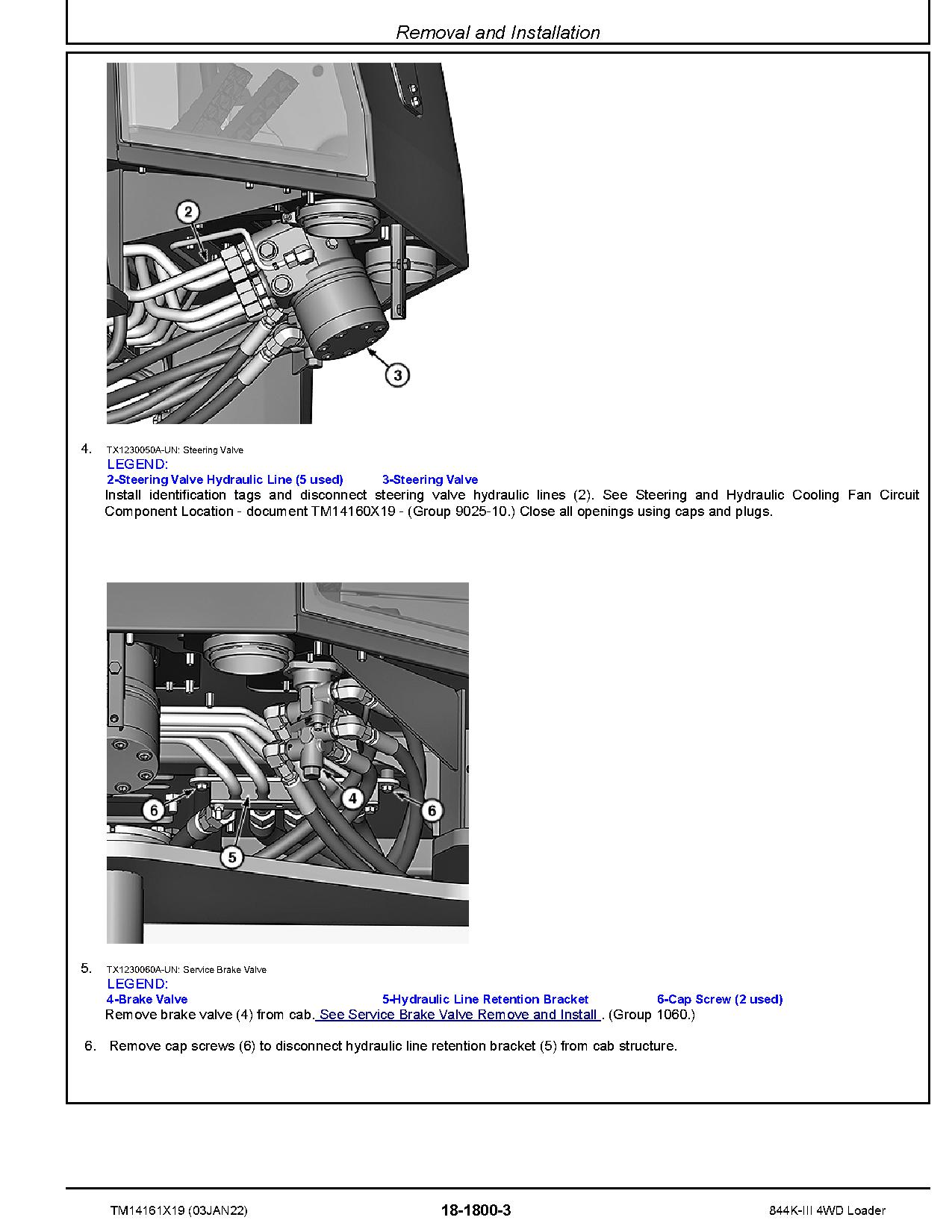 John Deere 844K III 4WD Loaders Repair Manual TM14161X19 (4)
