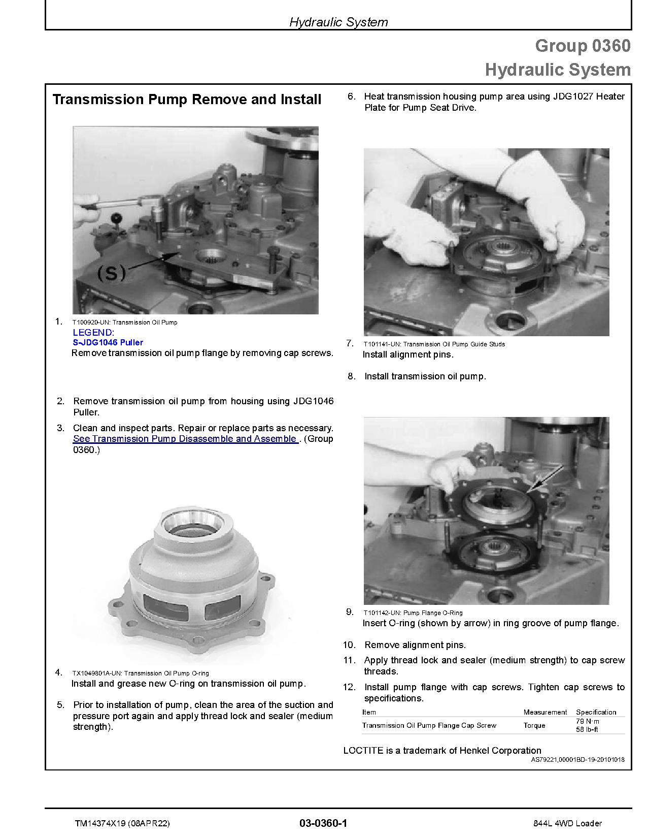 John Deere 844L 4WD Wheel Loaders Repair Manual TM14374X19 (2)