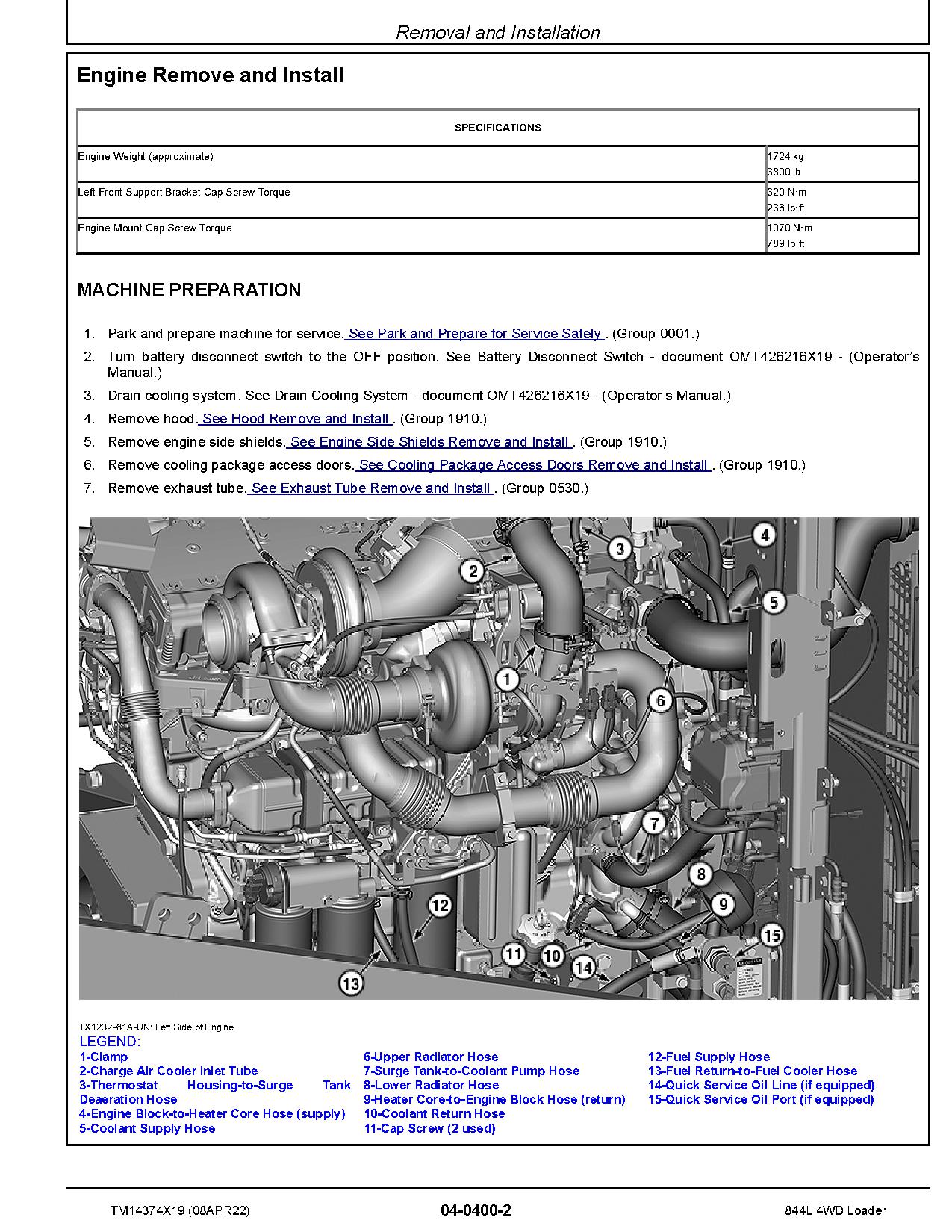 John Deere 844L 4WD Wheel Loaders Repair Manual TM14374X19 (3)