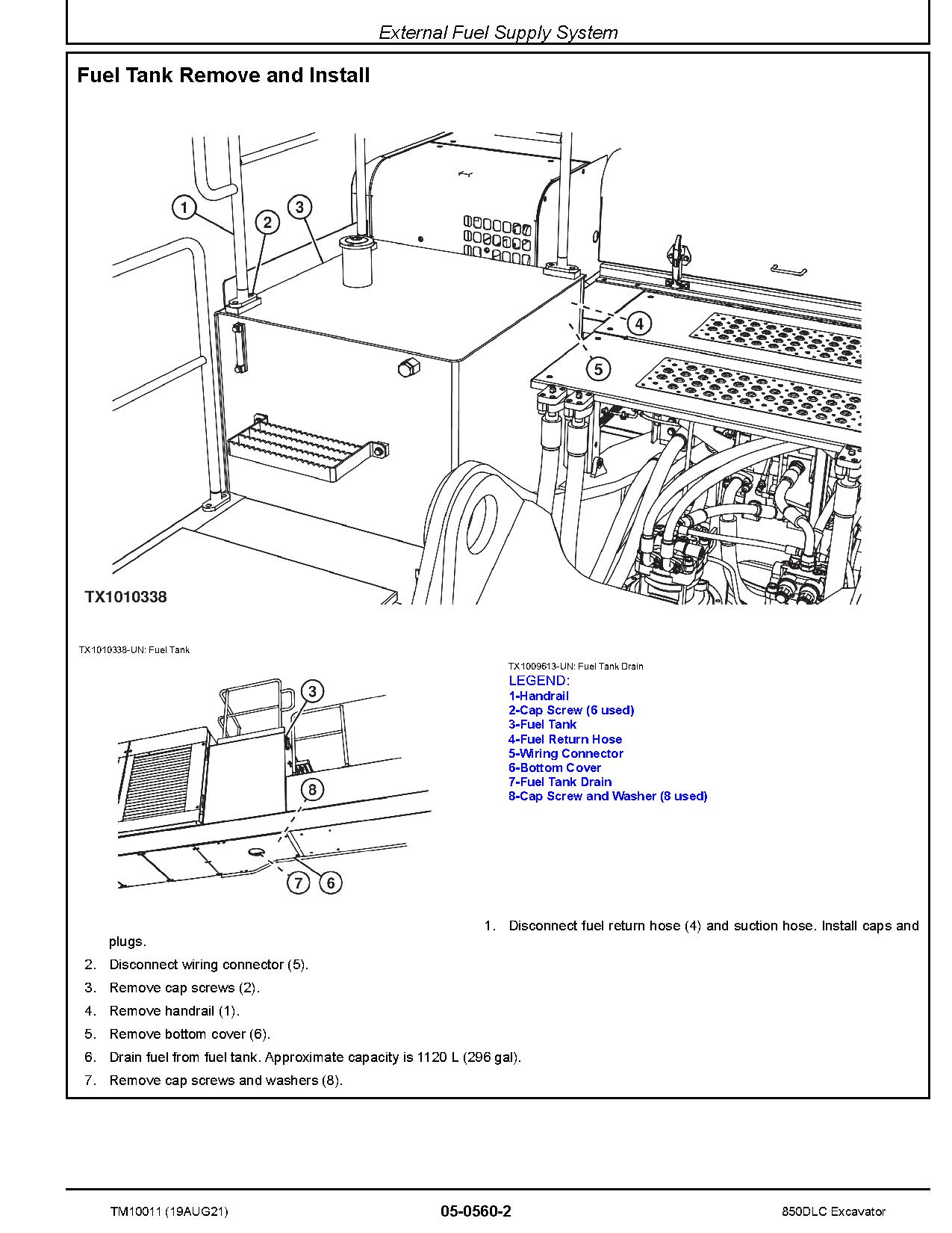 John Deere 850DLC Crawler Excavators Repair Manual TM10011 (2)