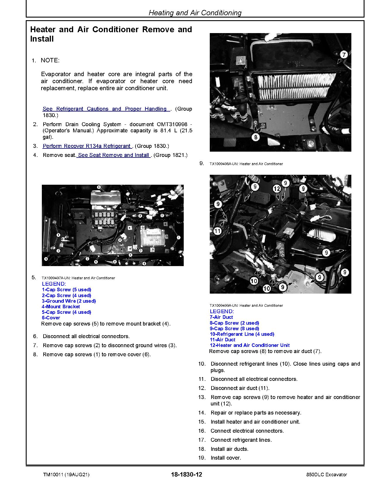 John Deere 850DLC Crawler Excavators Repair Manual TM10011 (3)