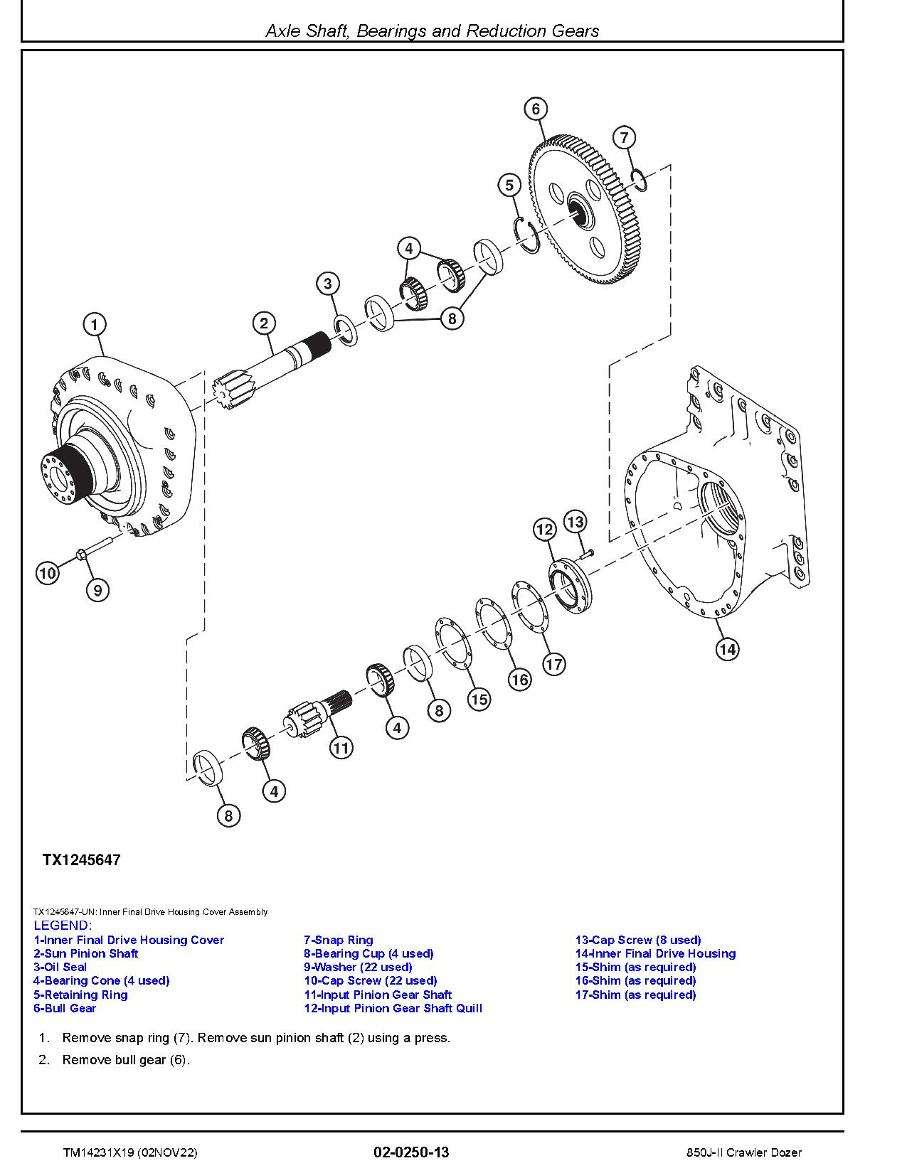 John Deere 850J II Crawler Dozers Repair Manual TM14231X19 (2)