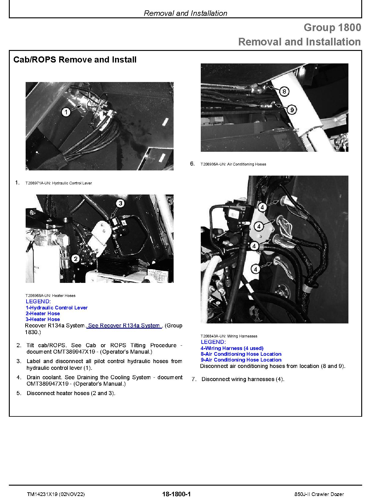 John Deere 850J II Crawler Dozers Repair Manual TM14231X19 (4)