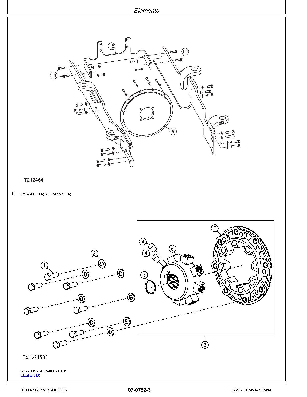 John Deere 850J II Crawler Dozers Repair Manual TM14282X19 (3)