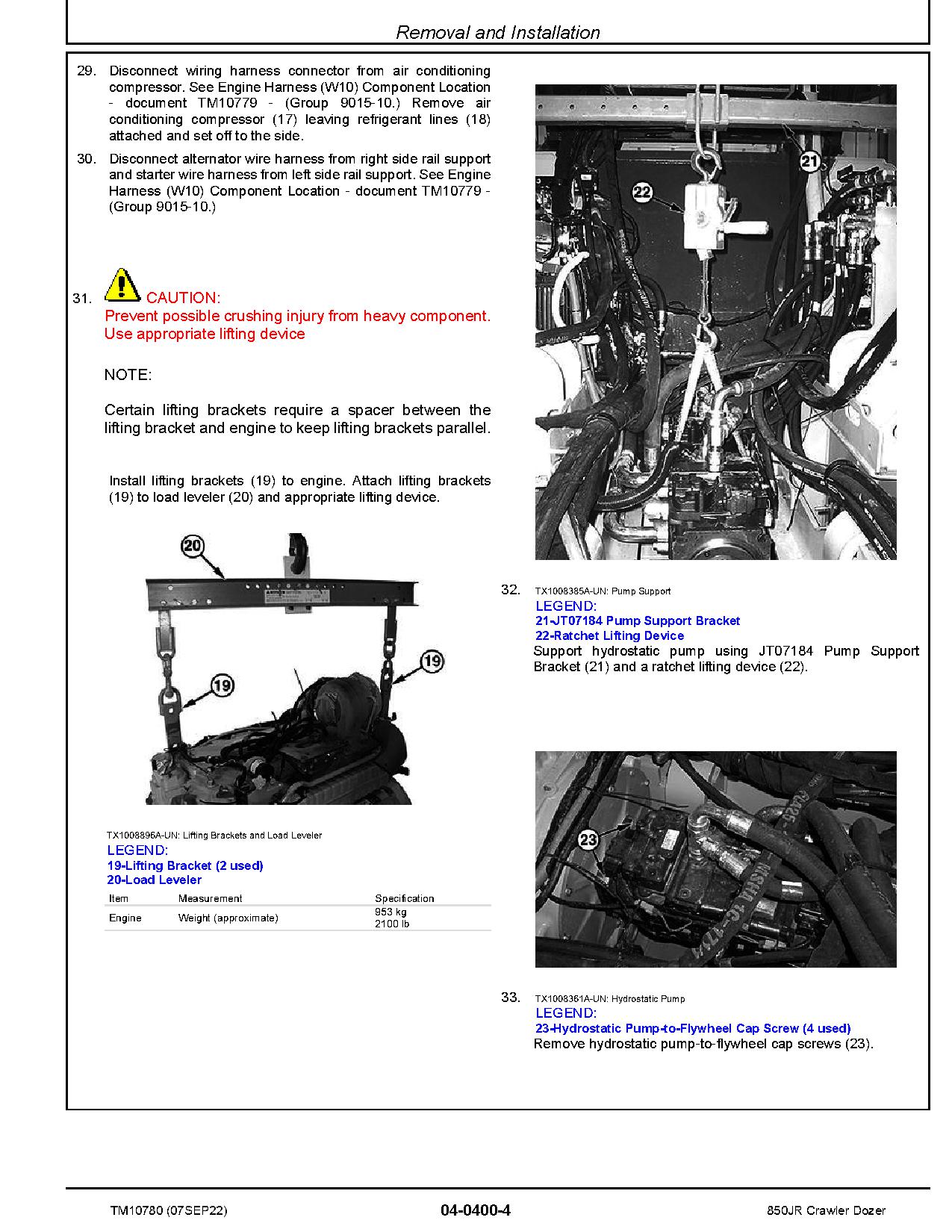 John Deere 850JR Military Crawler Dozers Repair Manual TM10780 (3)