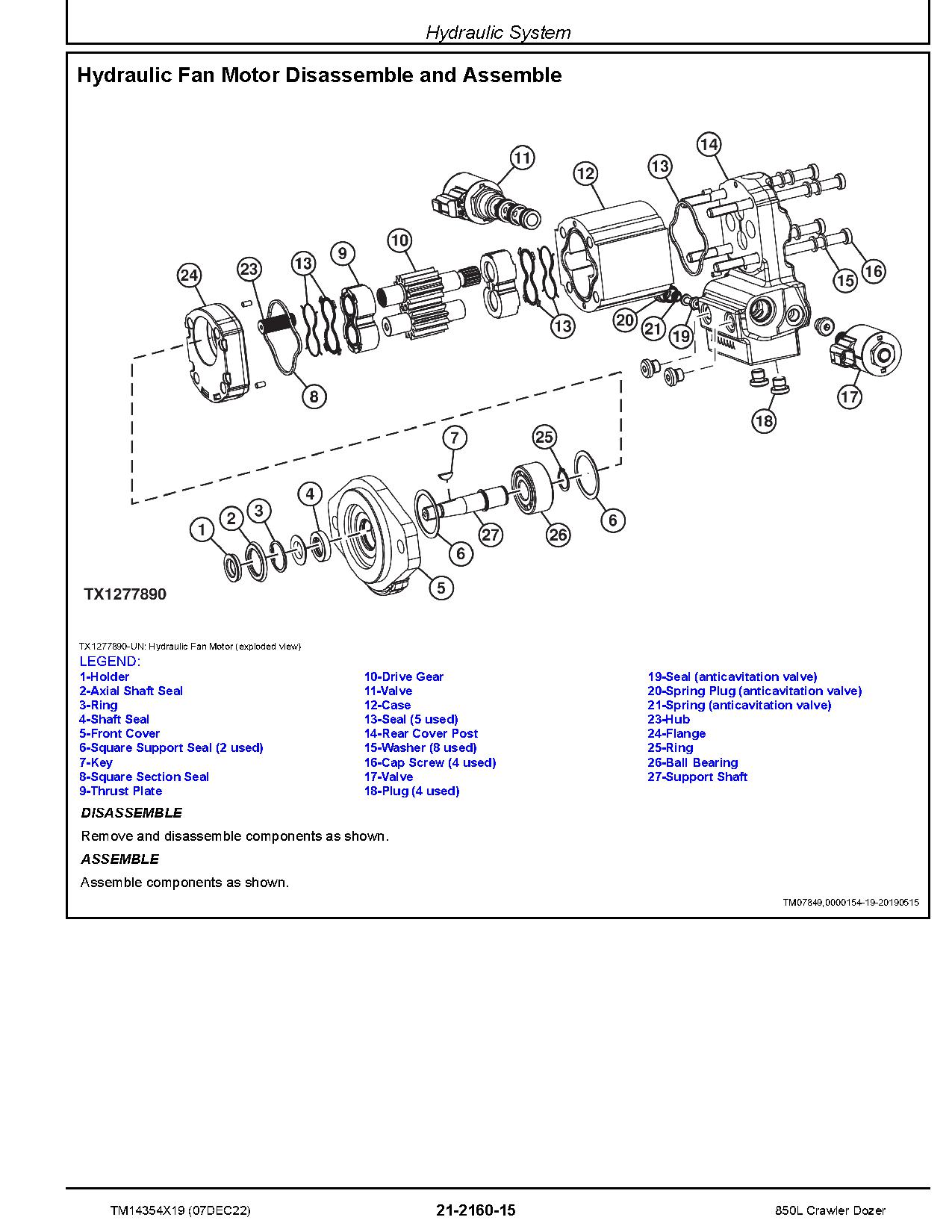 John Deere 850L Crawler Dozers Repair Manual TM14354X19 (4)