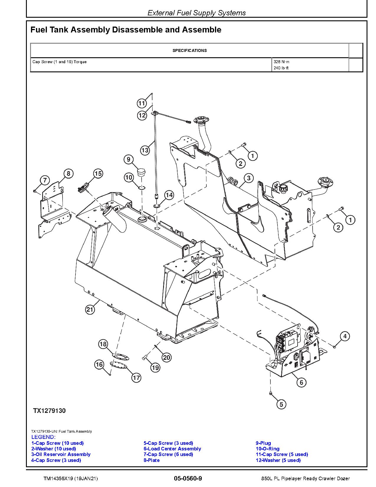 John Deere 850L PL Pipelayer Ready Crawlers Repair Manual TM14356X19 (3)