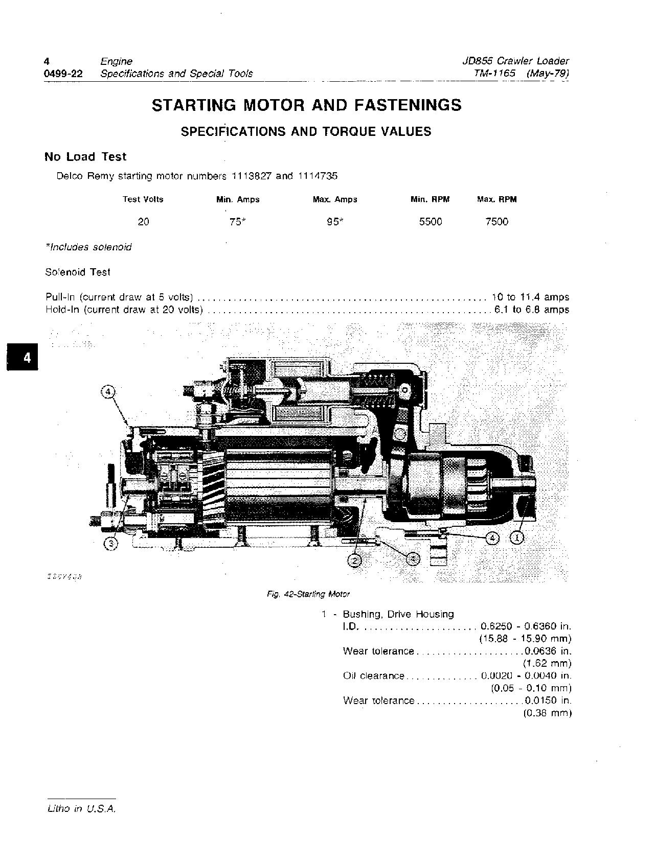 John Deere 855 JD855 Crawler Loaders Technical Manual TM1165 (2)
