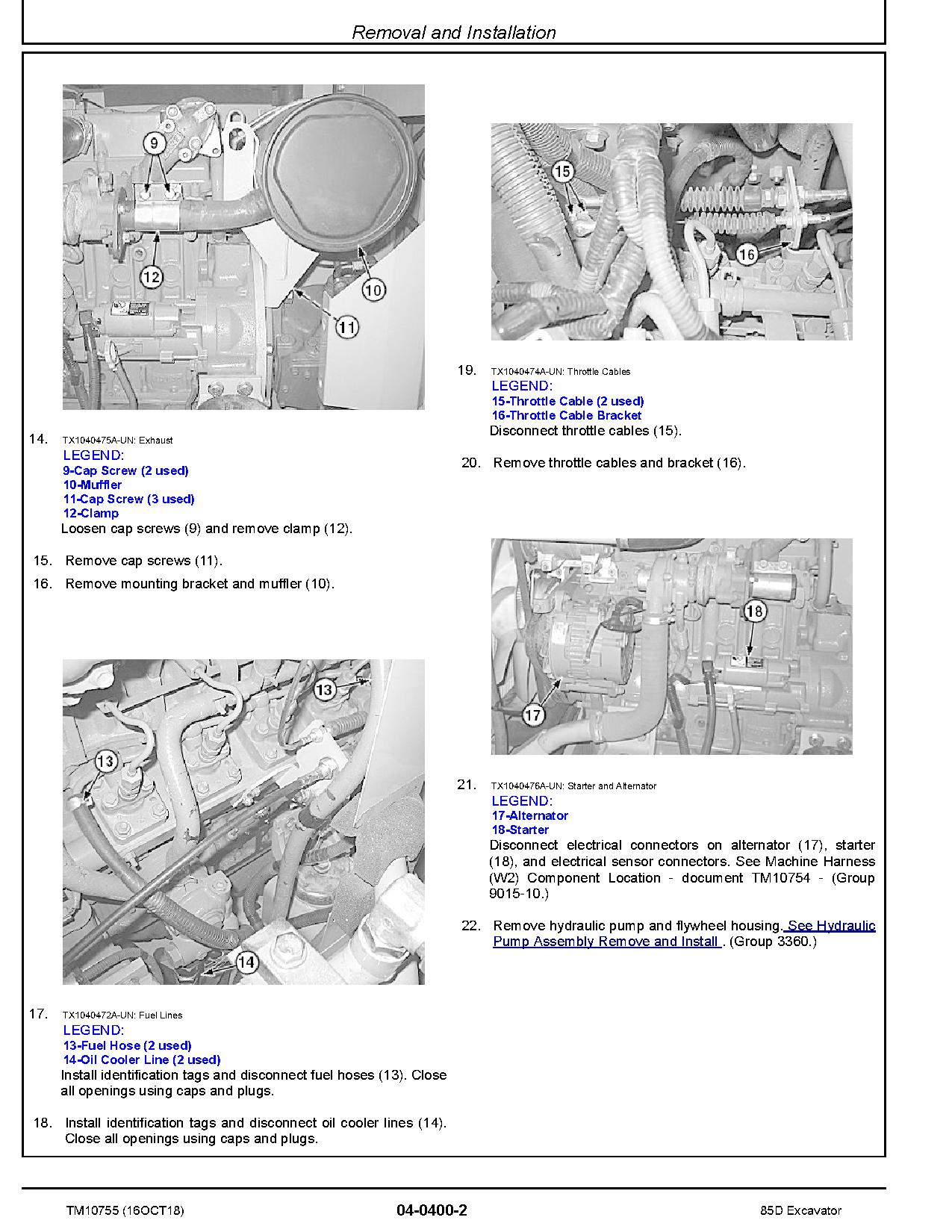 John Deere 85D Crawler Excavators Repair Manual TM10755 (2)