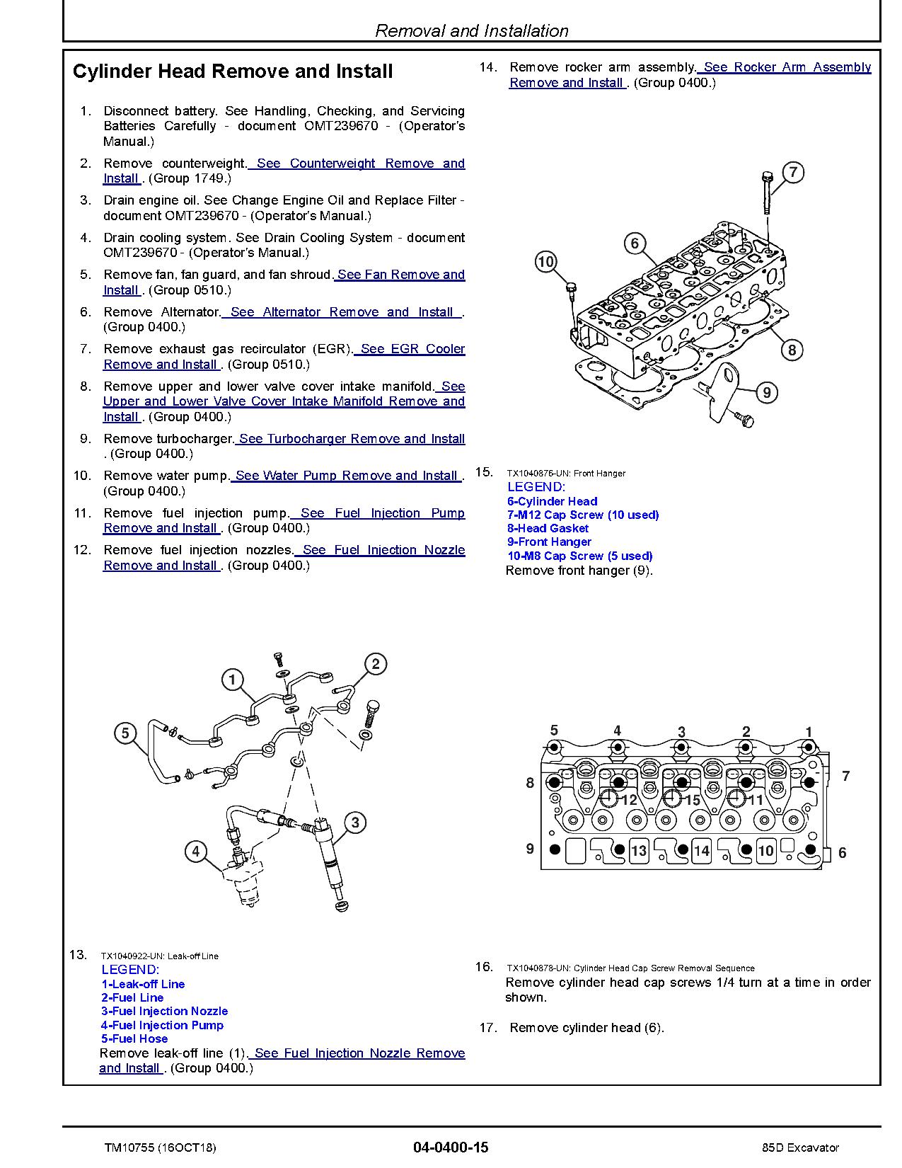 John Deere 85D Crawler Excavators Repair Manual TM10755 (3)