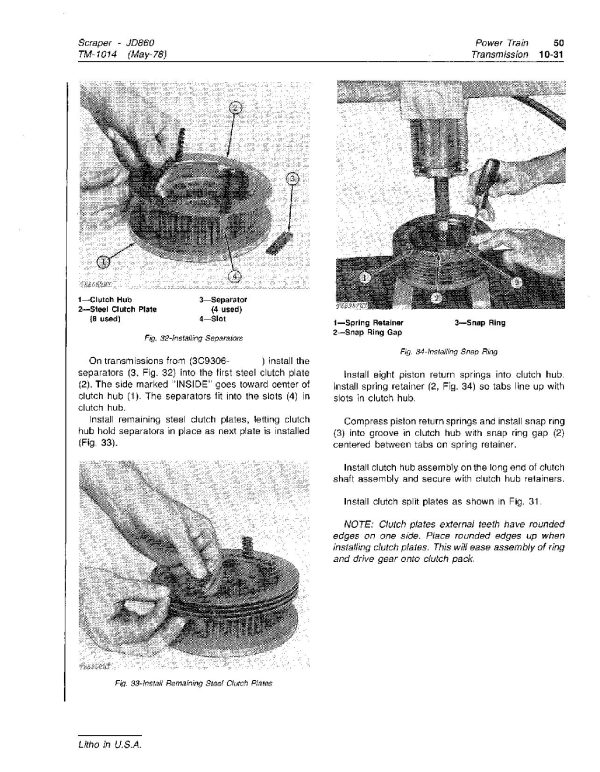 John Deere 860 860A Elevating Scrapers Technical Manual TM1014 John Deere 860 860A Elevating Scrapers Technical Manual Tm1014 (3)