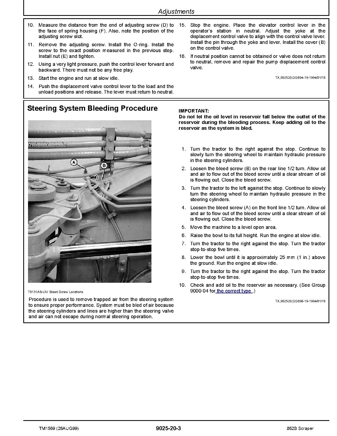 John Deere 862B Scrapers Operation Test Manual TM1569 (4)