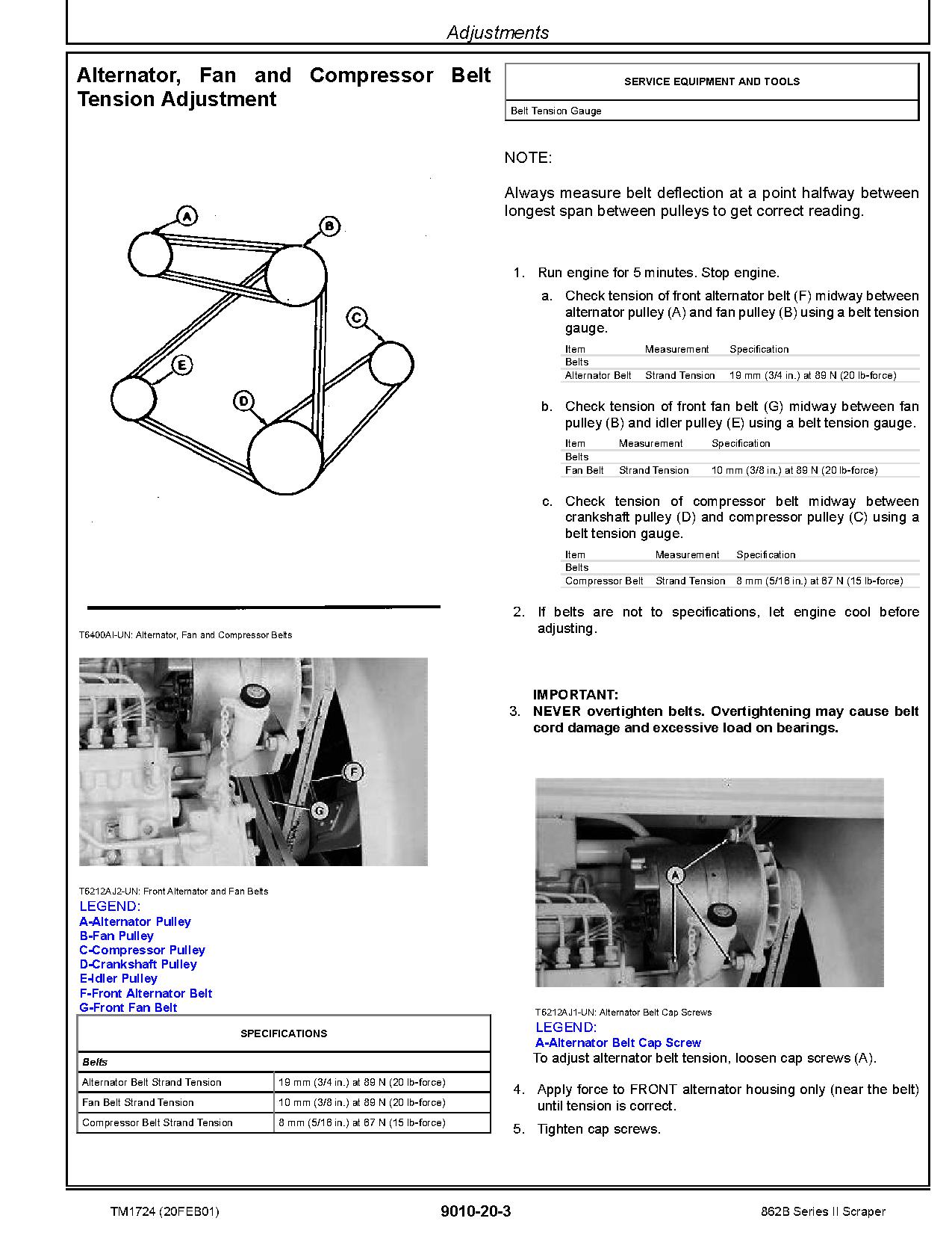 John Deere 862B Scrapers Operation Test Manual TM1724 (2)