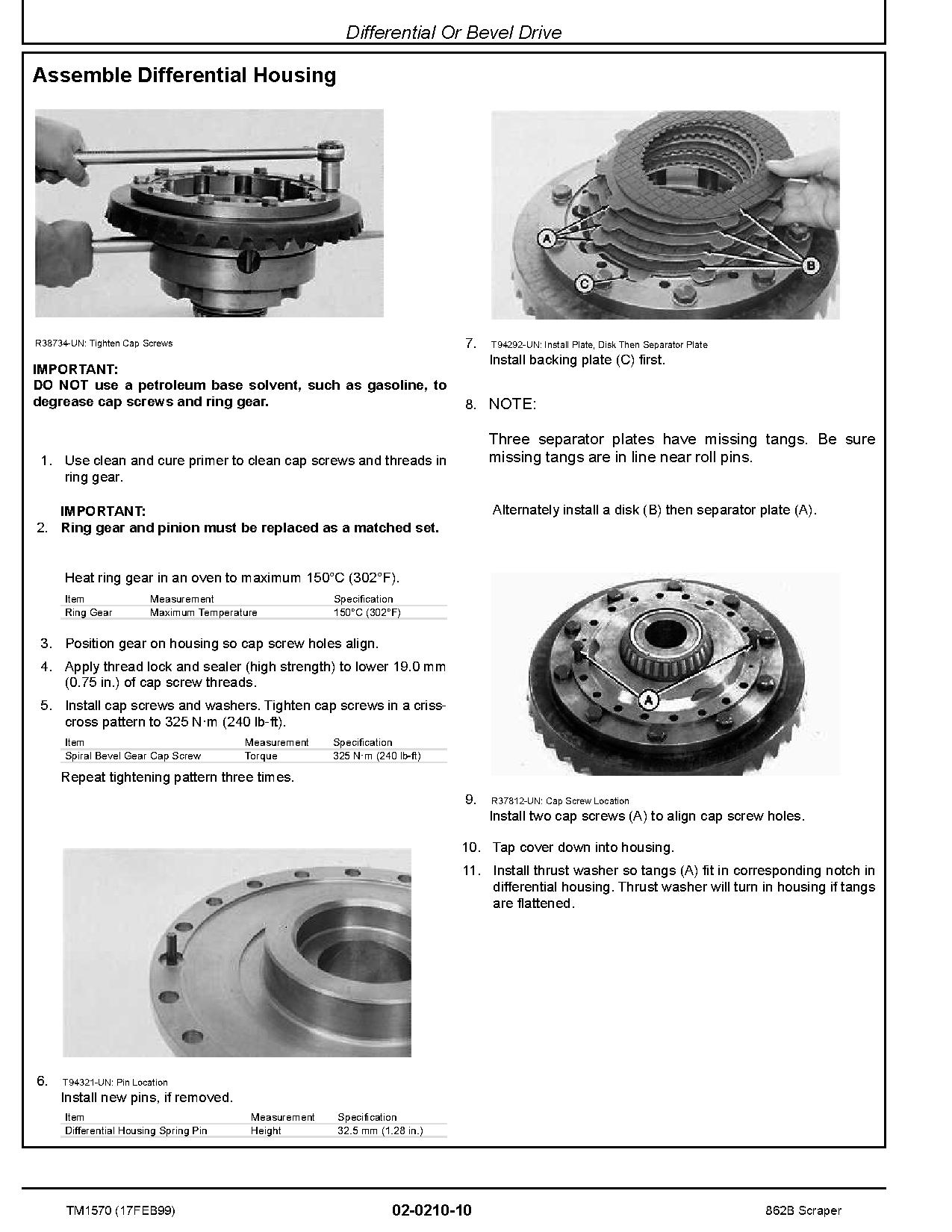 John Deere 862B Scrapers Repair Manual TM1570 (2)